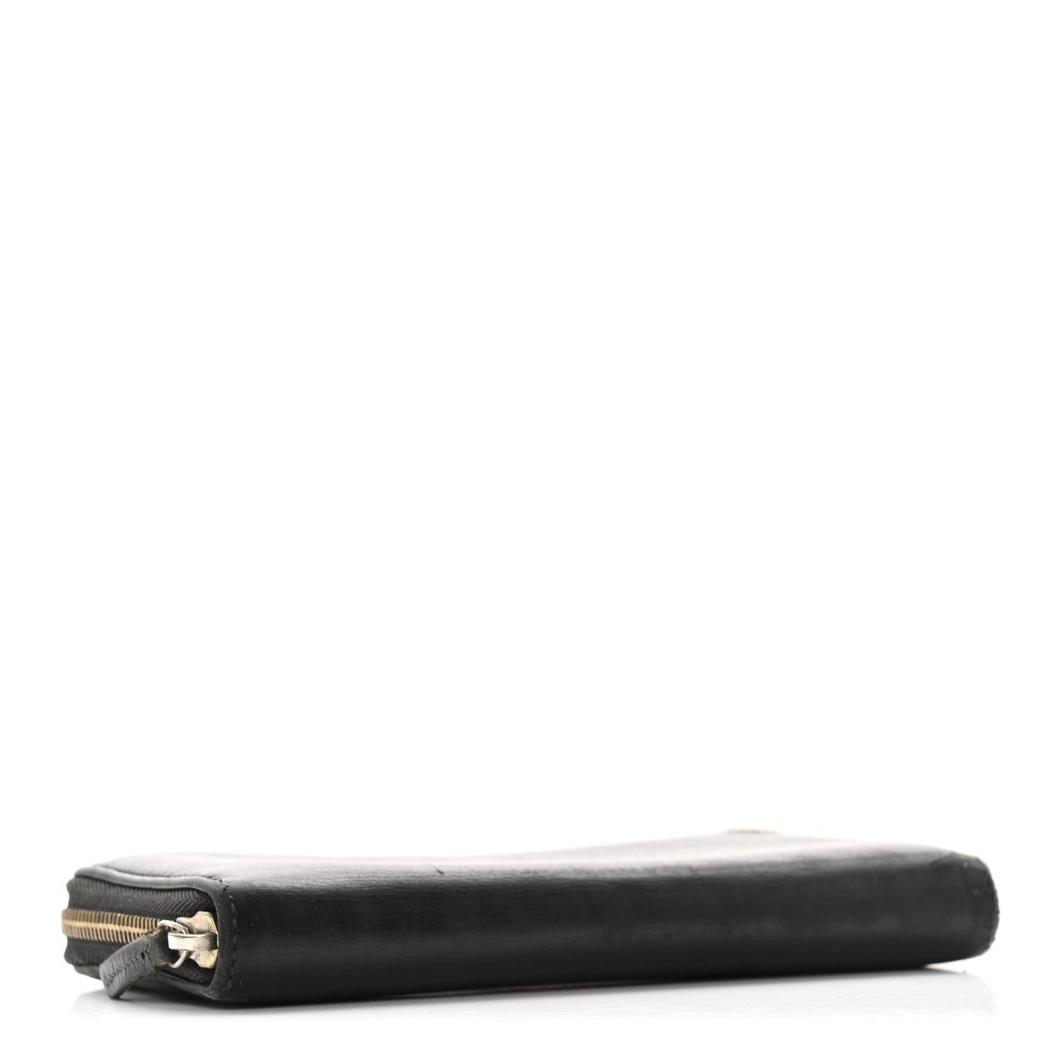 Calfskin GG Zip Around Wallet Black