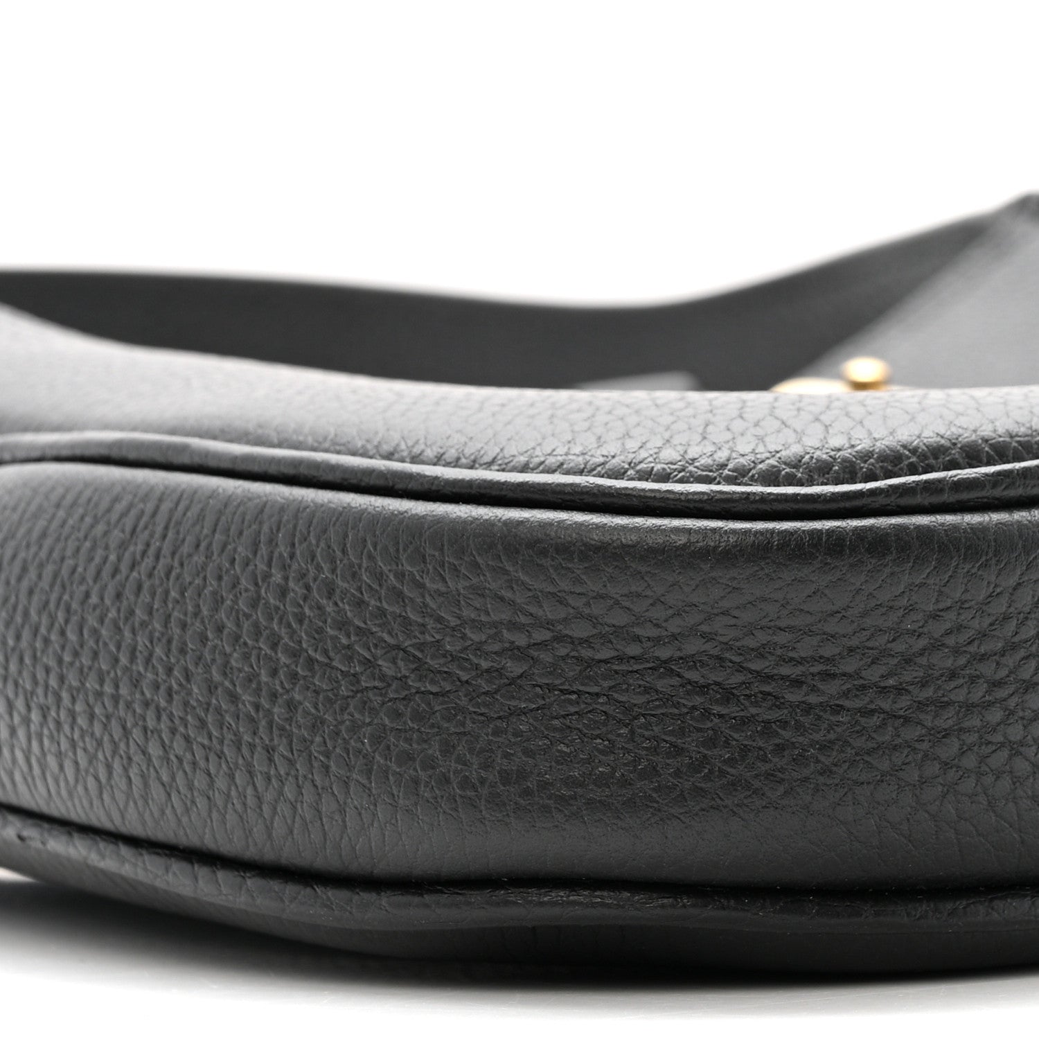 Pebbled Calfskin Small Jackie 1961 Hobo Black
