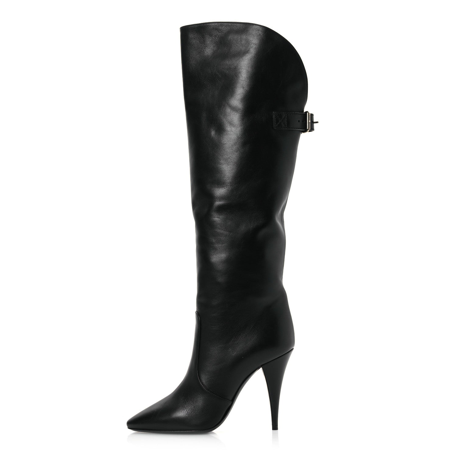 Lambskin Koller 110 Tall Boots 36.5 Black
