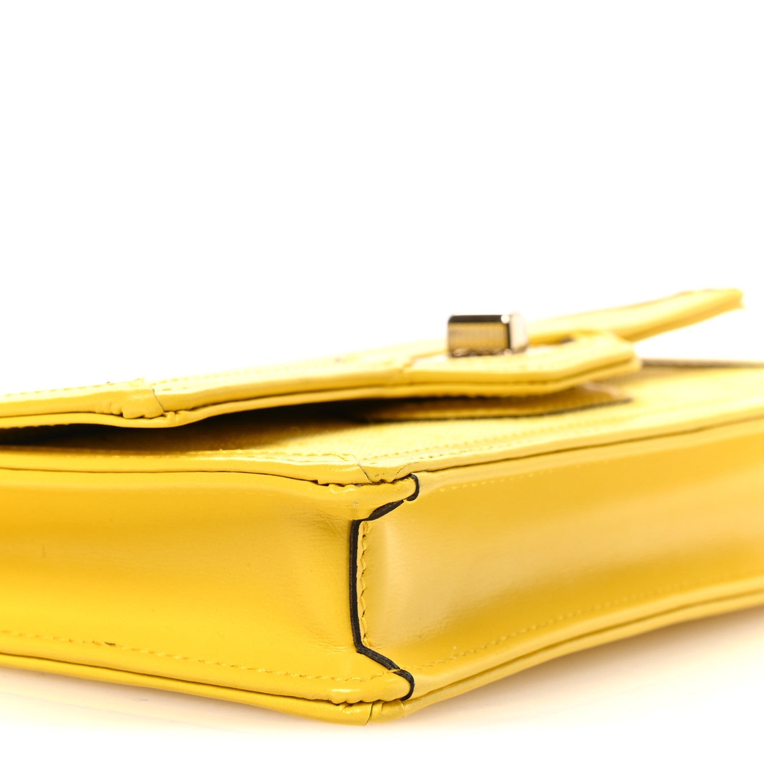 GG Monogram Scratch Lux Calfskin Mini Luce Shoulder Bag Yellow