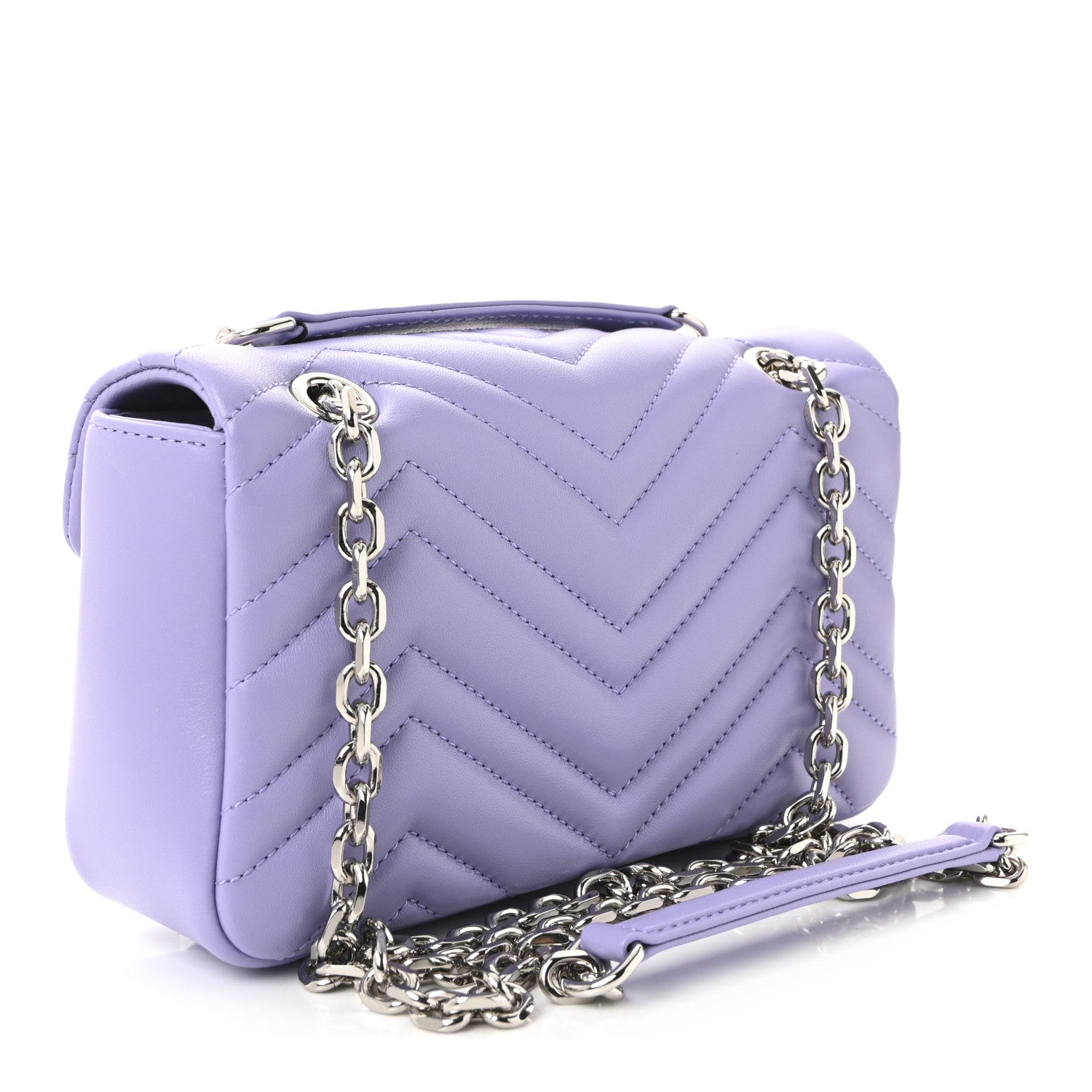Lambskin Matelasse Small GG Marmont Shoulder Bag Lapis