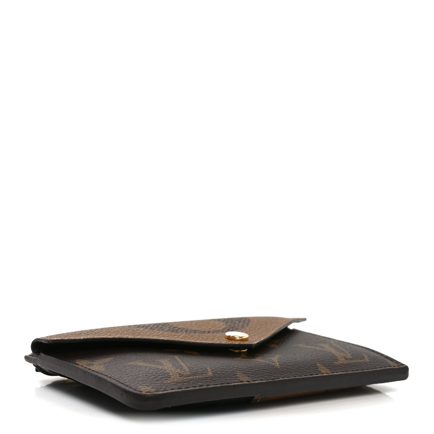 Reverse Monogram Recto Verso Card Holder Brown