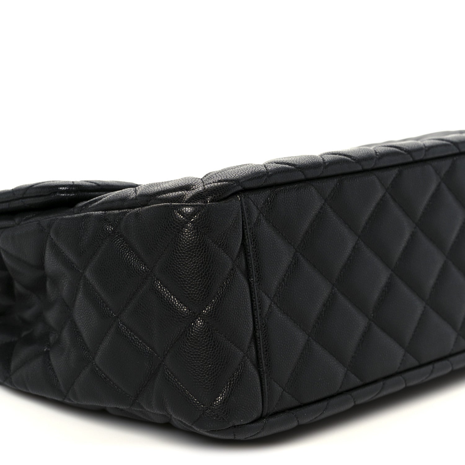 Caviar Quilted XXL Travel Flap Bag Black