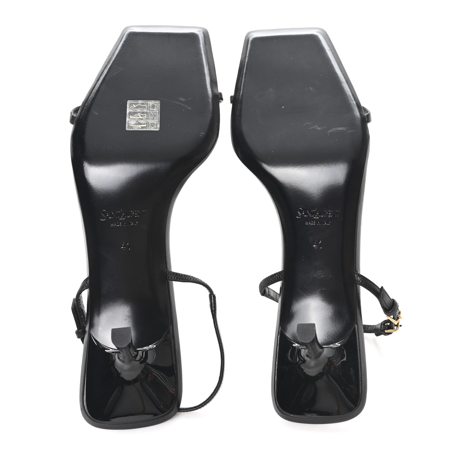 Satin Slingback Jaspe 55 Sandals  41 Black