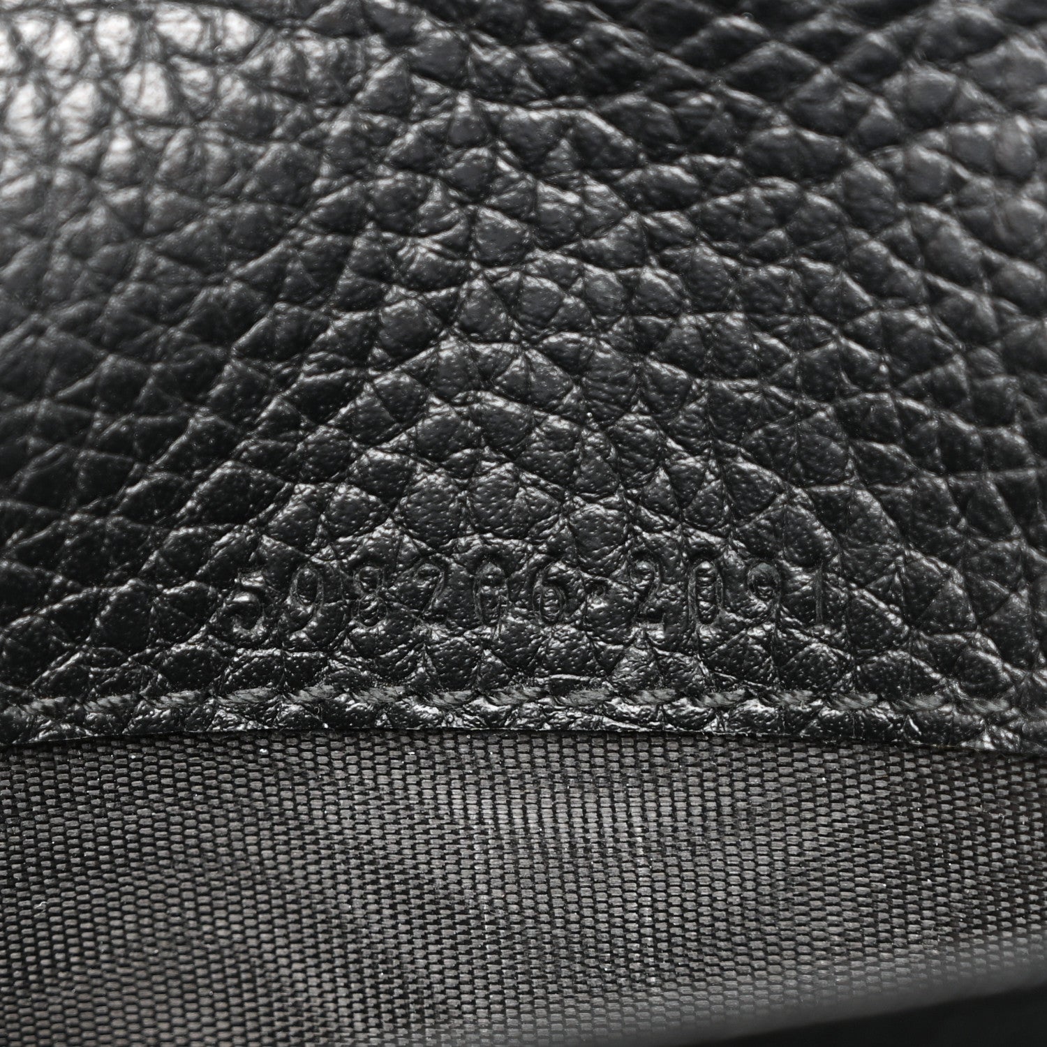 Pebbled Calfskin Large Soho Continental Wallet Black