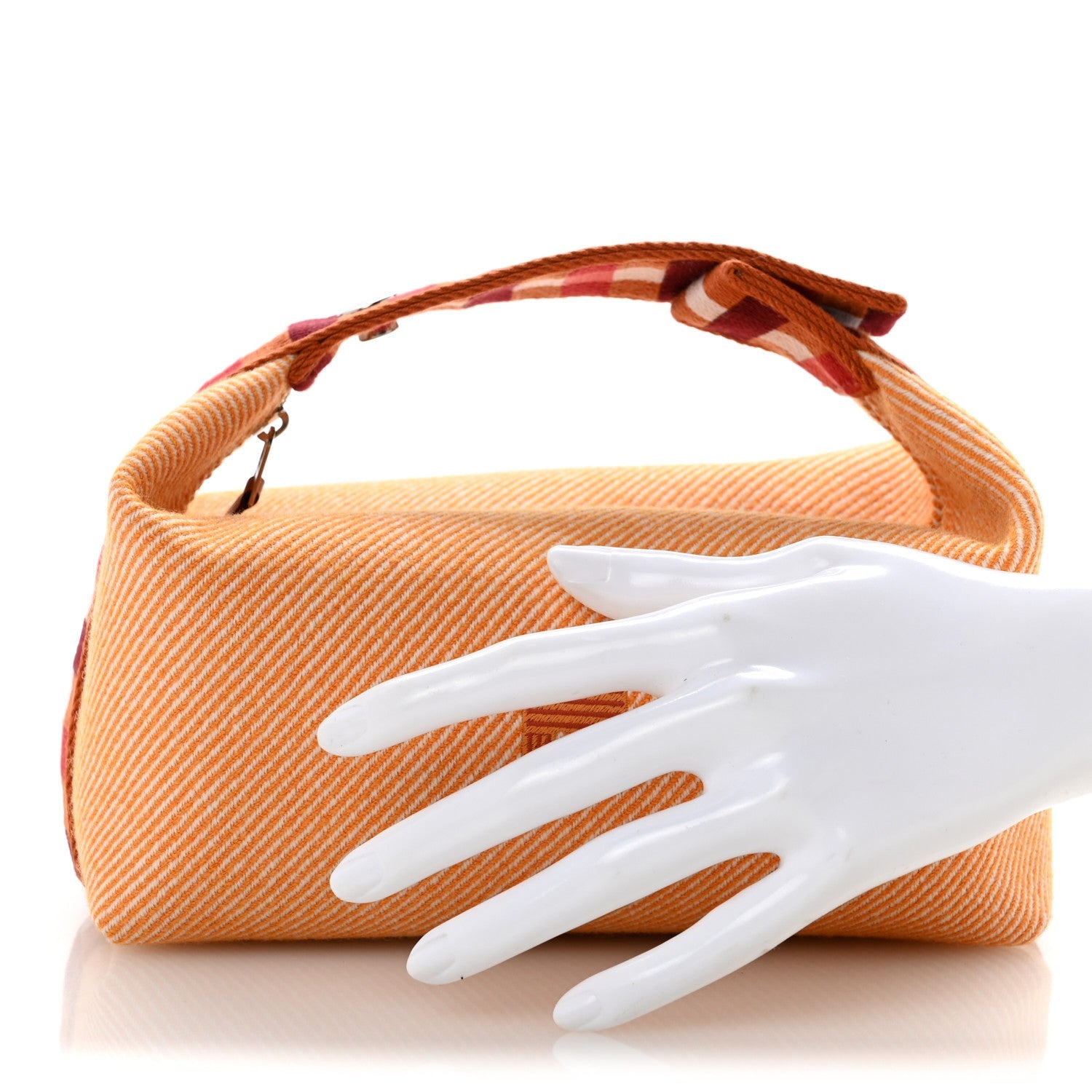 Merino Wool Small Au Carre Bride-A-Brac Pouch Fauve