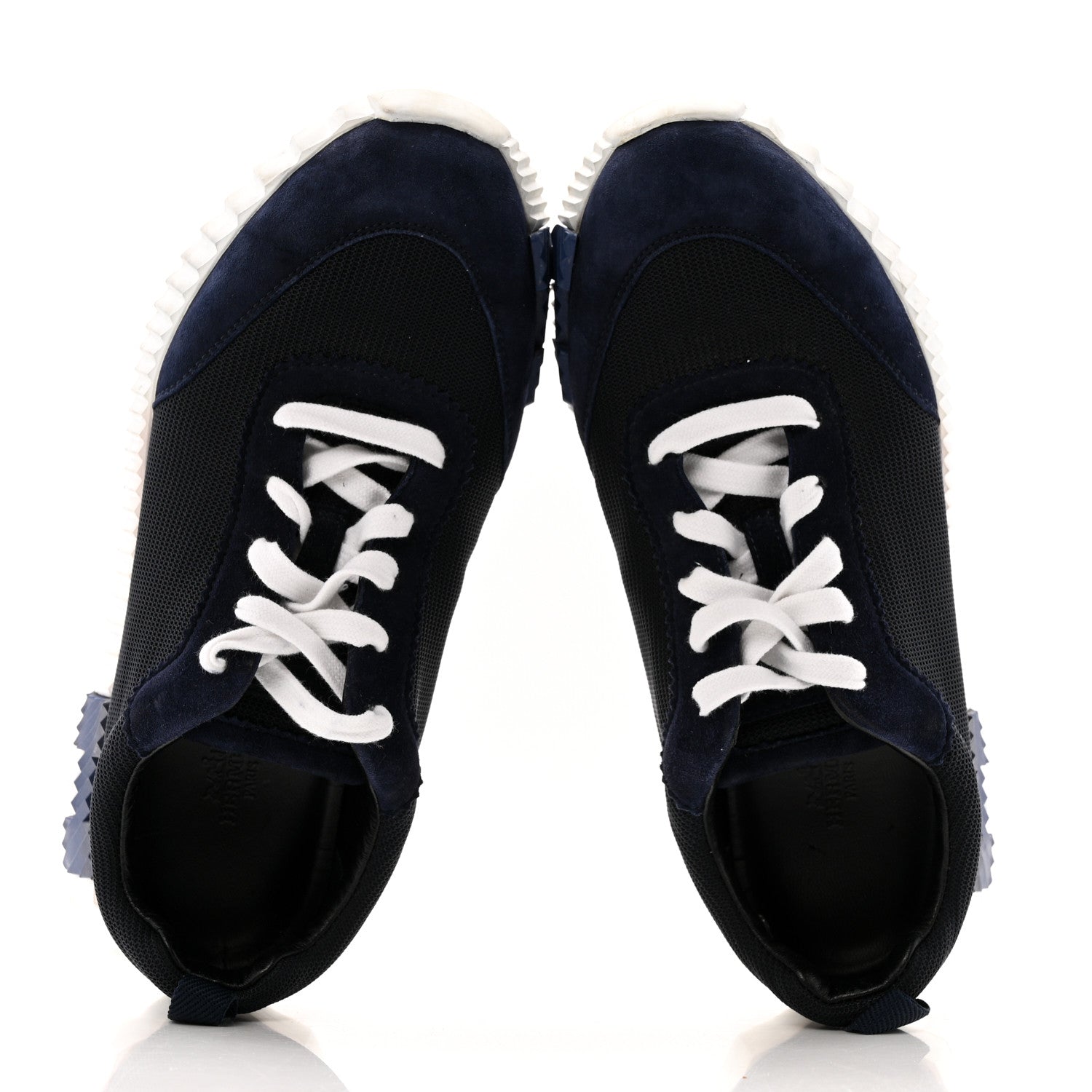 Air Mesh Suede Goatskin Bouncing Sneakers 39 Bleu Ocean