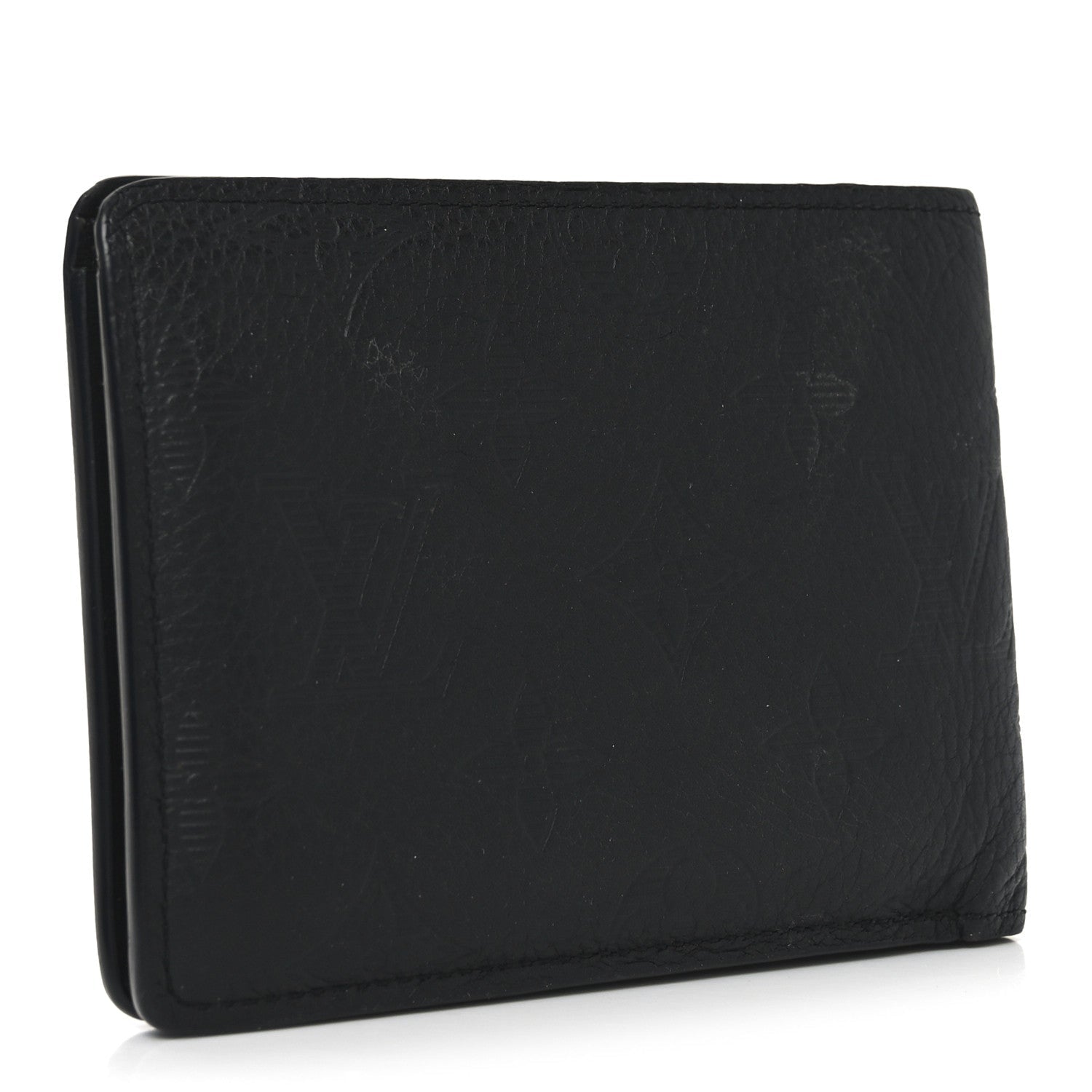Calfskin Monogram Shadow Multiple Wallet Black