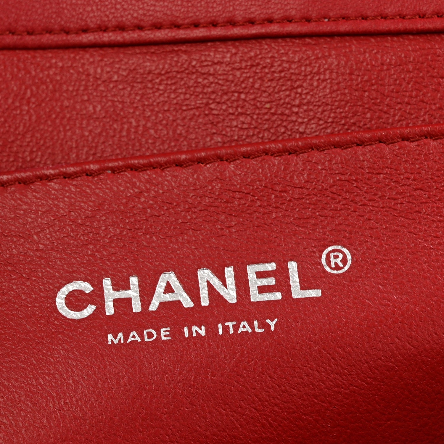 Lambskin Quilted Clutch With Chain Flap Red
