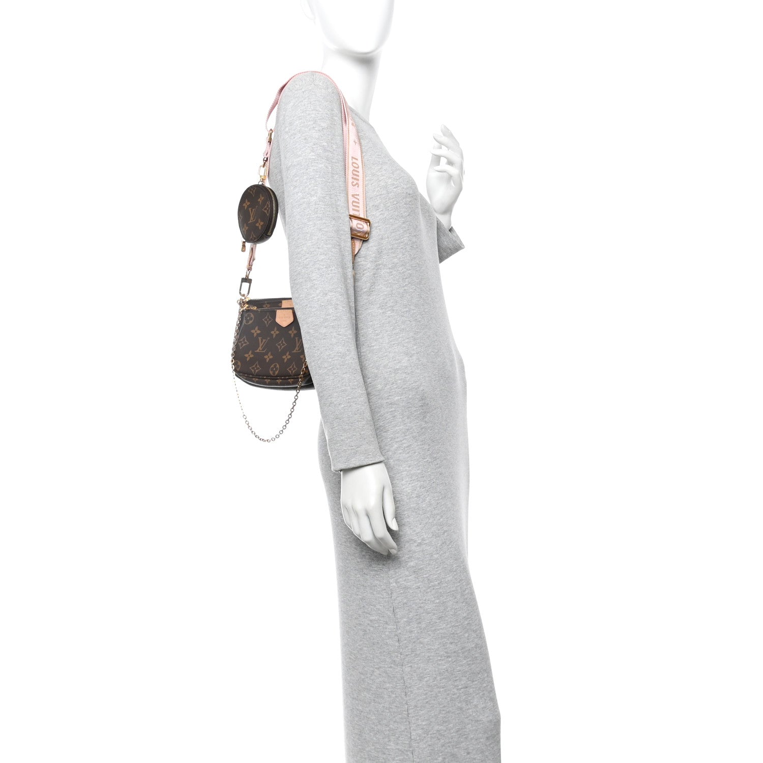 Monogram Multi Pochette Accessories Rose Clair