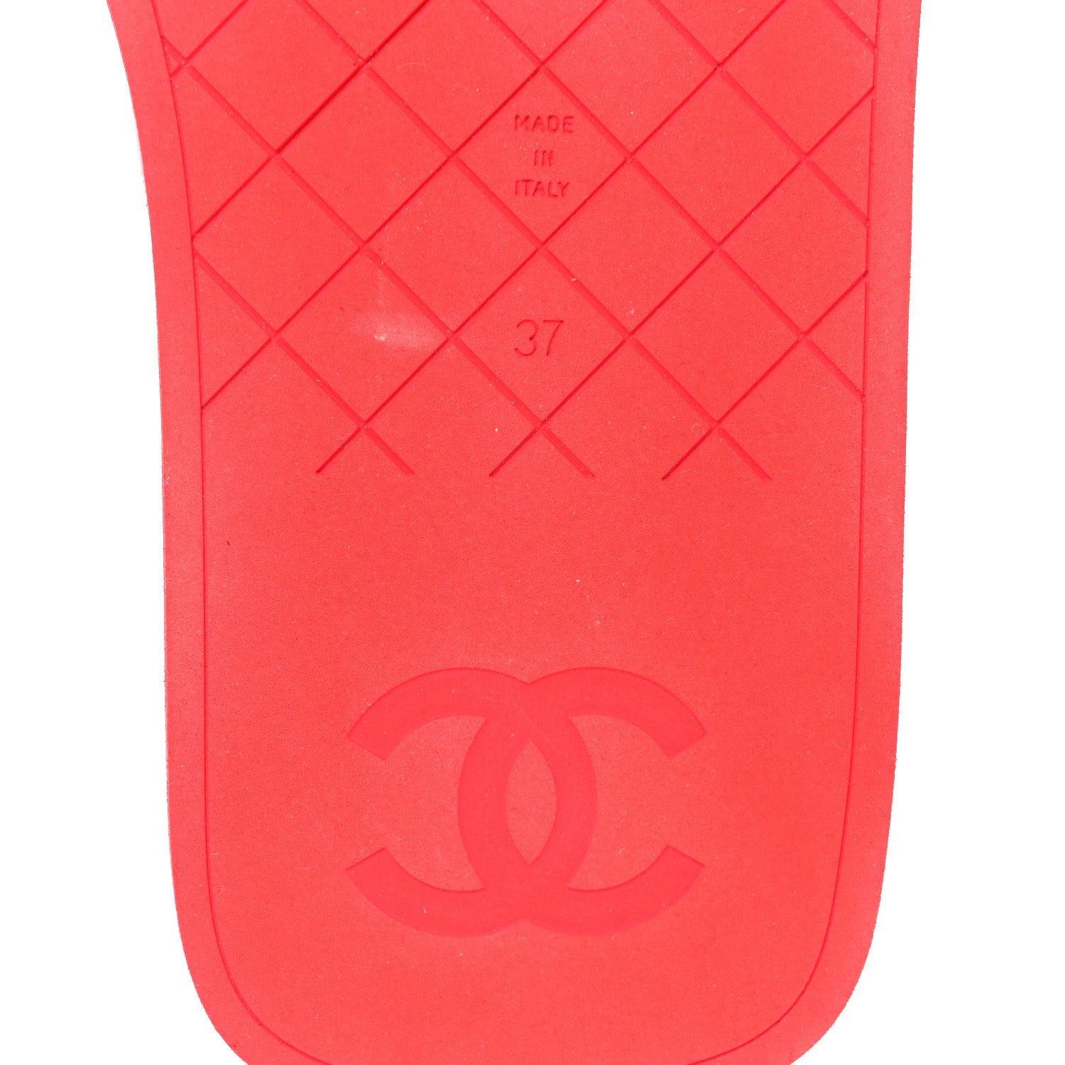 Lambskin Padded Pool Thong Sandals 37 Light Red Pink