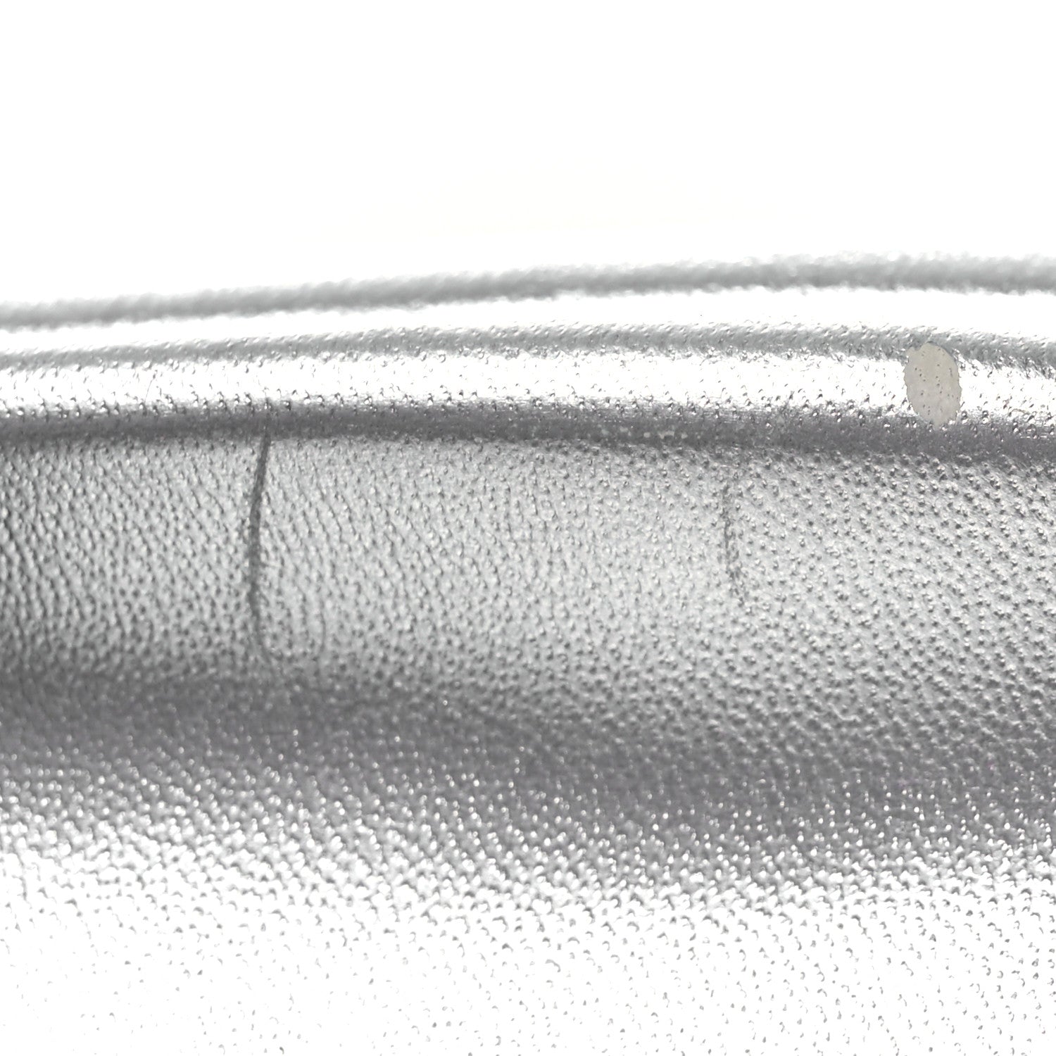 Lambskin Embossed Monogram Pool Pillow Flat Comfort Mule 39 Silver