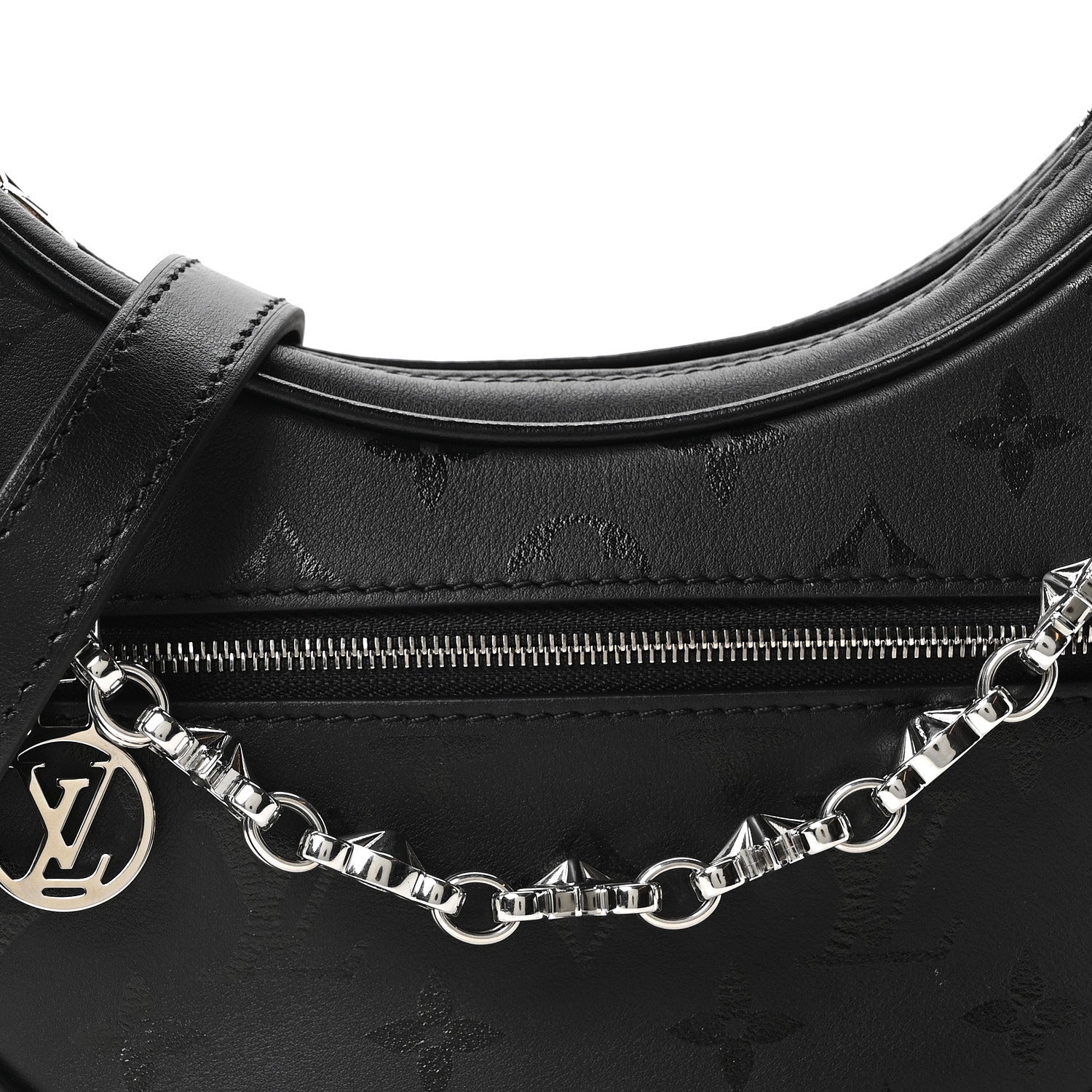 Calfskin Monogram Loop H27 Black