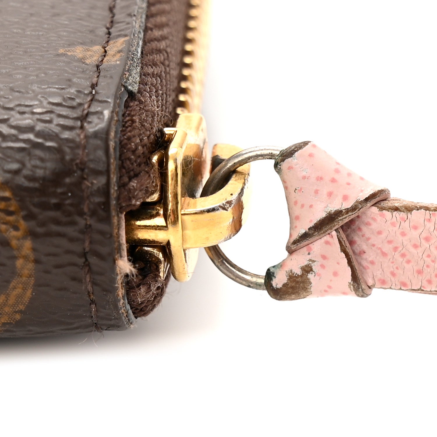Monogram Clemence Wallet Rose Ballerine