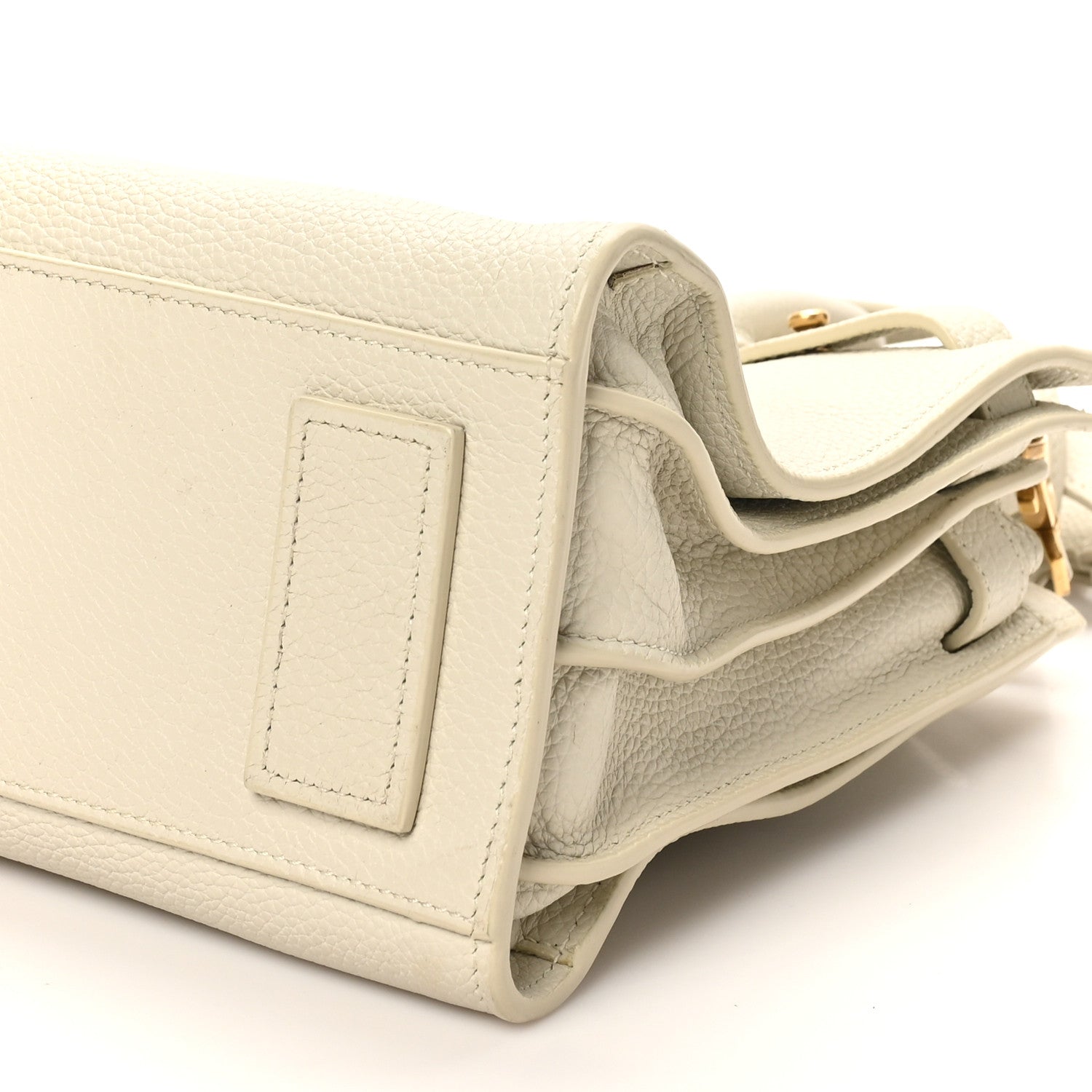 Grained Calfskin Baby Sac De Jour Souple Ivory