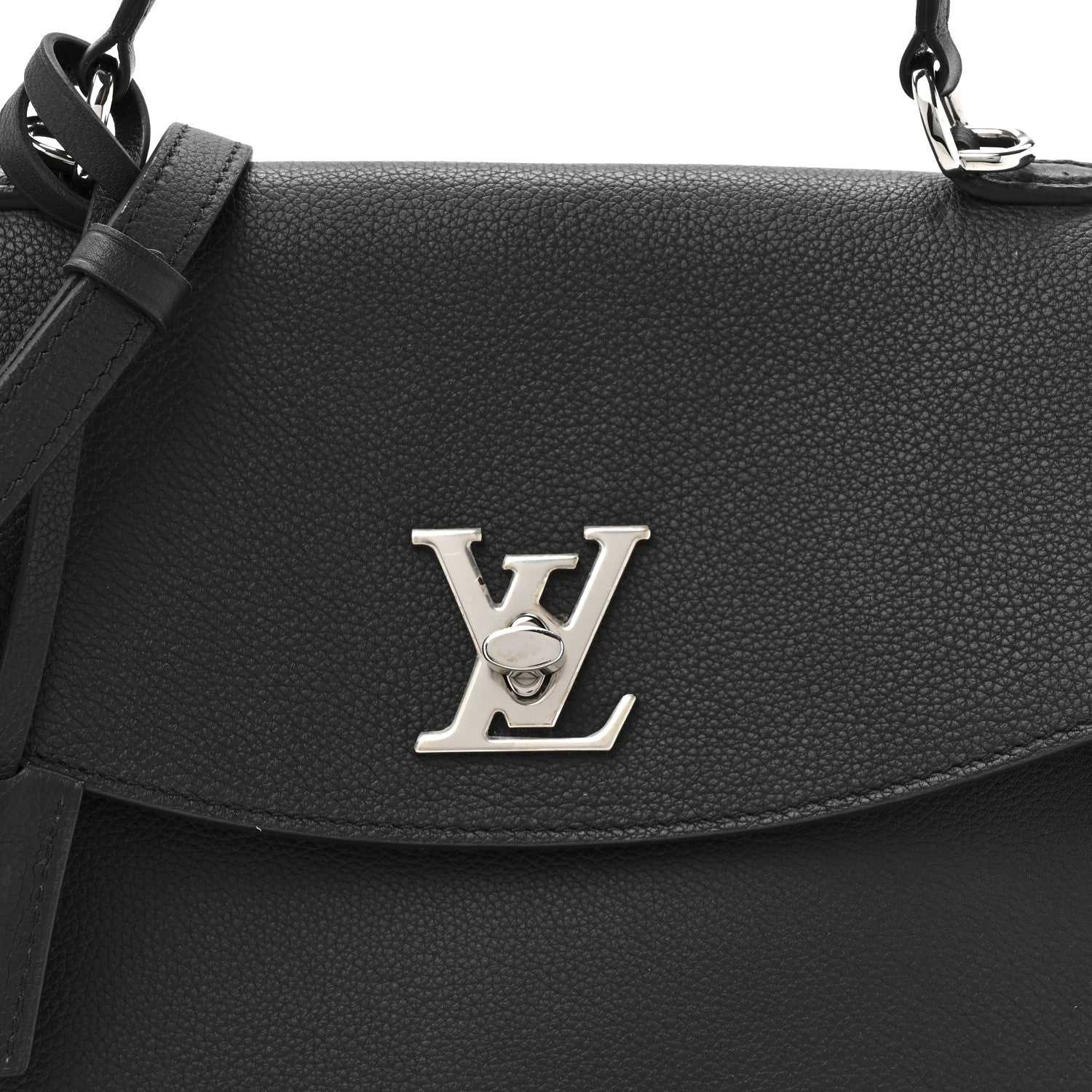 Soft Calfskin Lockme Ever MM Black