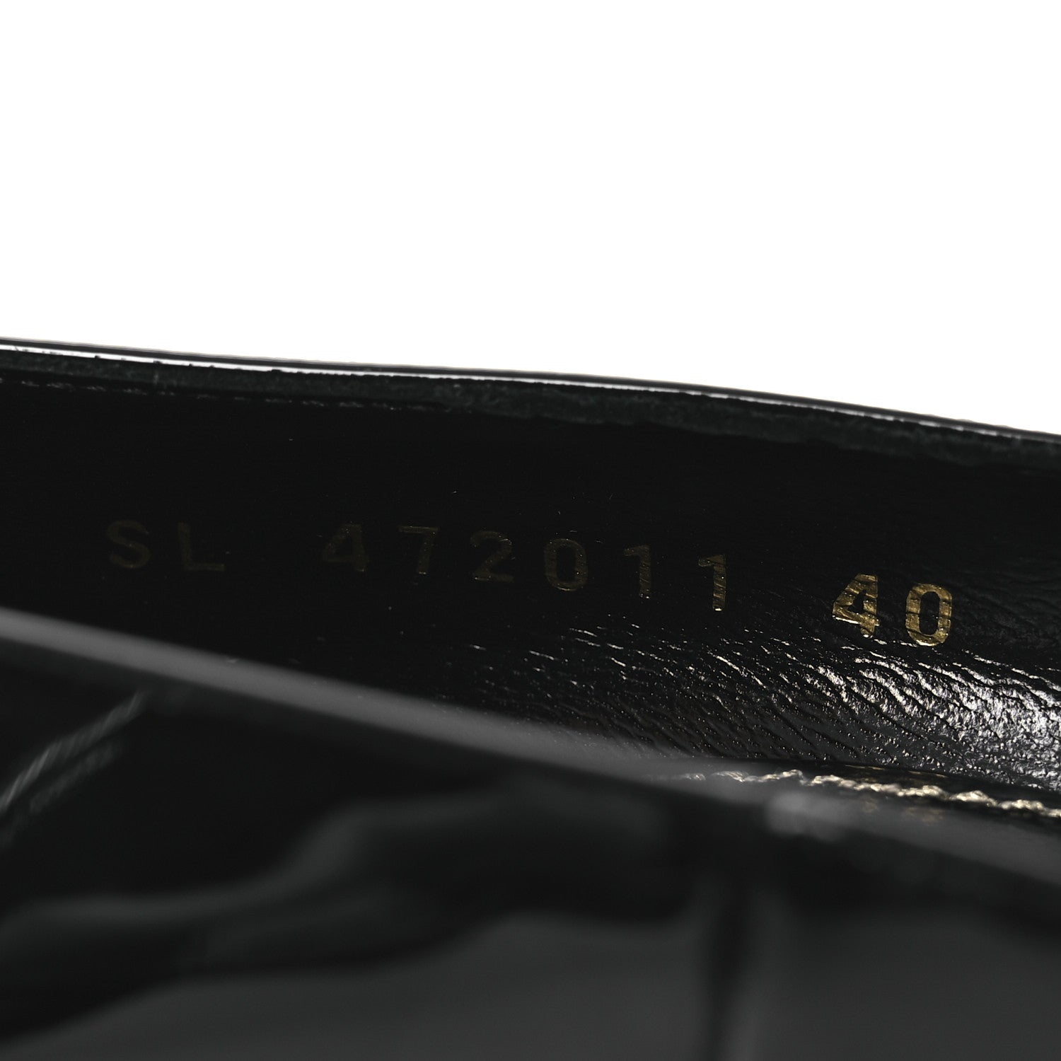 Patent Calfskin Opyum 110 Pumps 40 Black