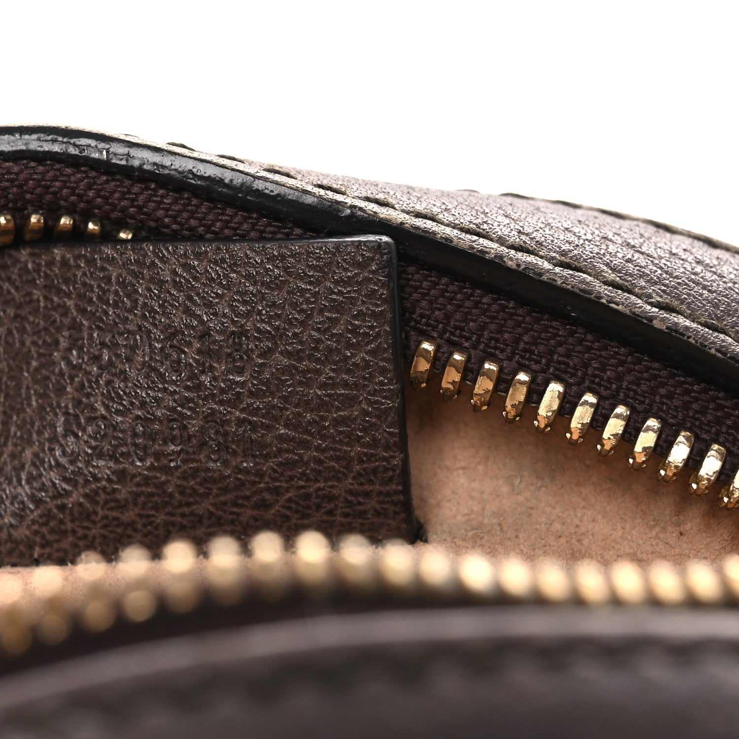 GG Supreme Monogram Web Mini Ophidia Round Shoulder Bag Brown