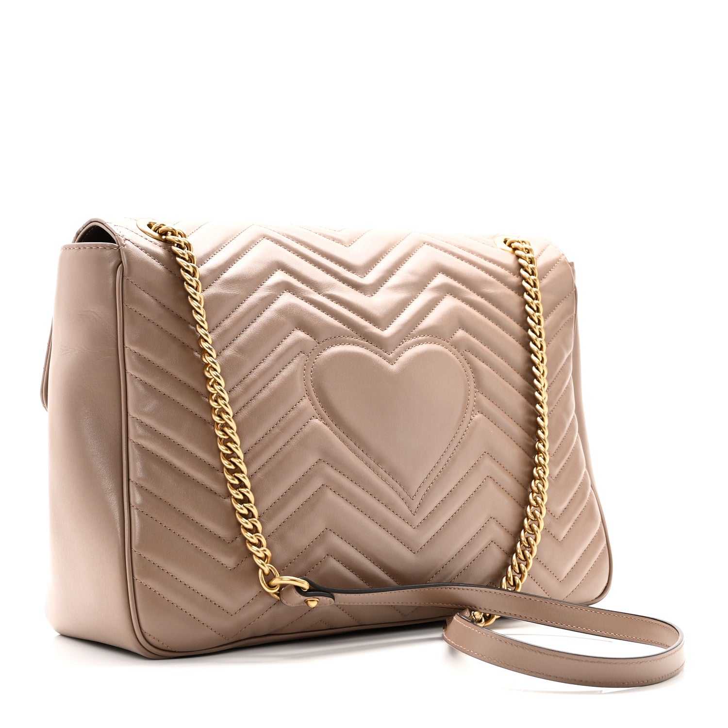 Calfskin Matelasse Large GG Marmont Shoulder Bag Porcelain Rose