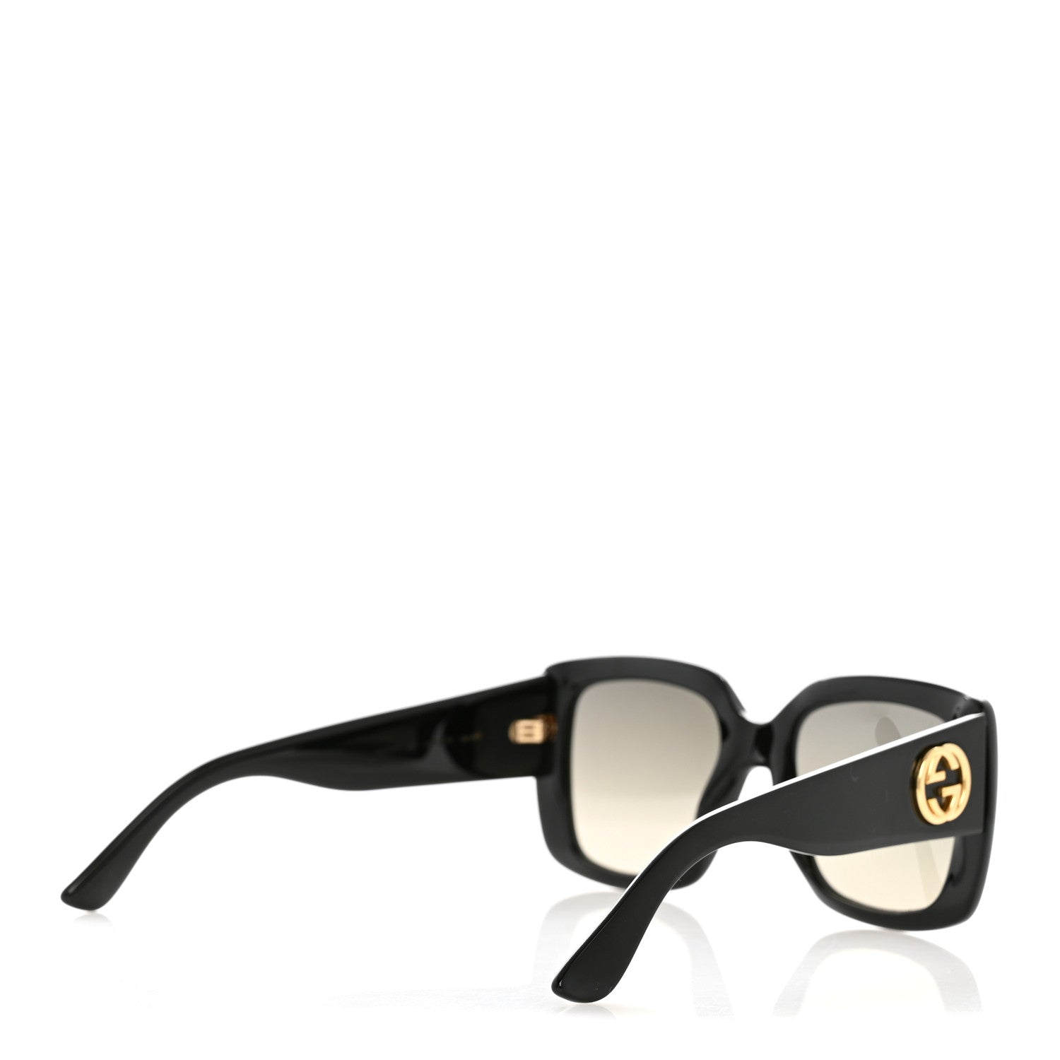 Acetate Square Frame Sunglasses GG0141S Black