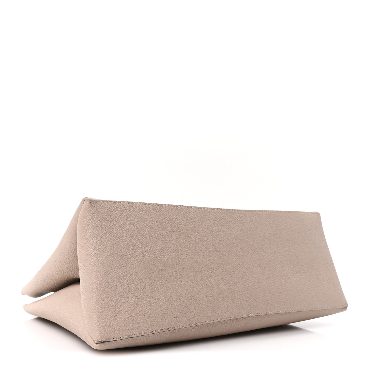 Grained Calfskin Lockme Shopper Greige