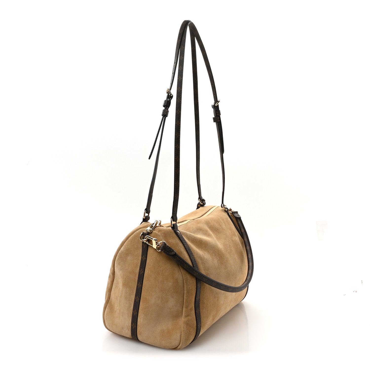 Suede Monogram Express MM Hazelnut
