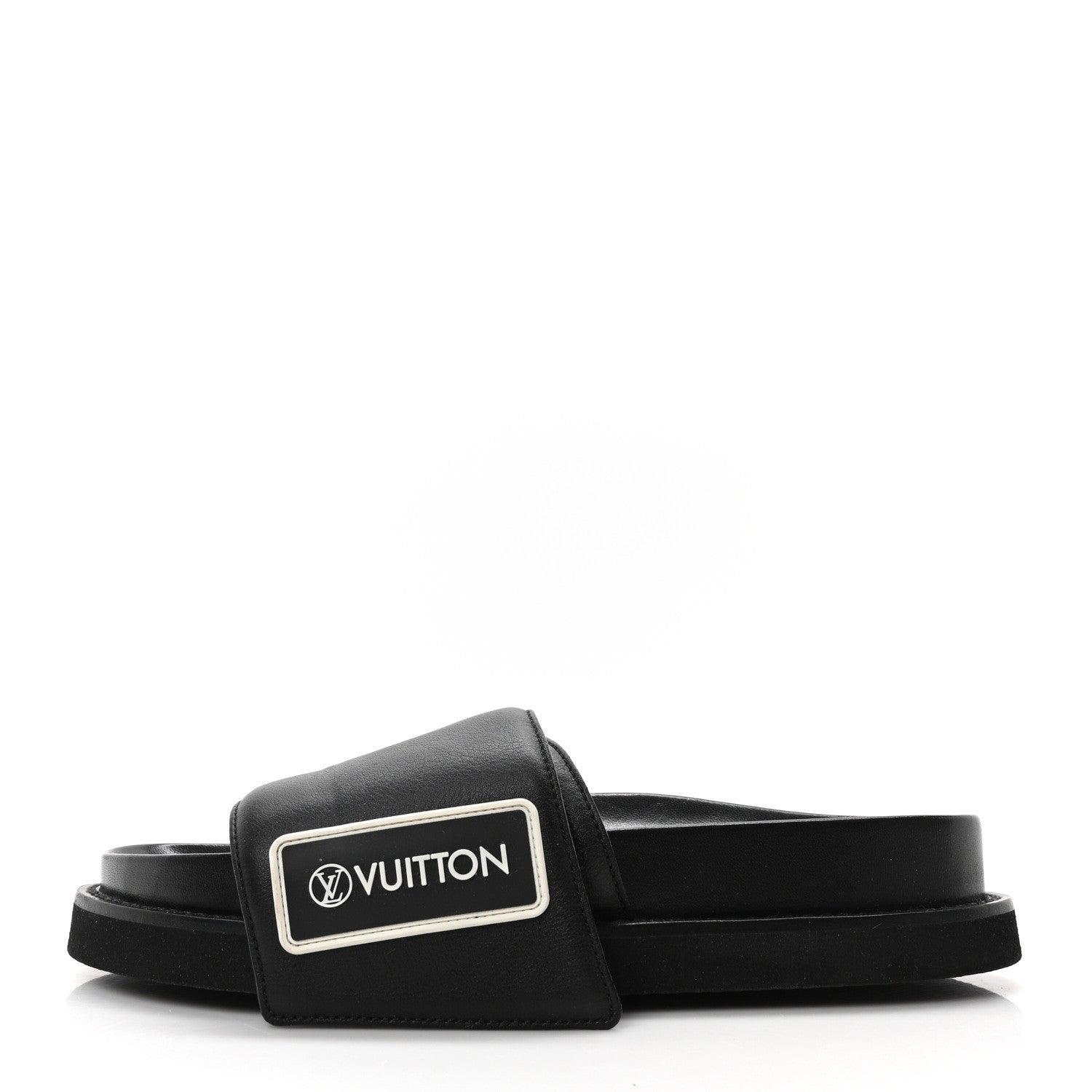 Calfskin Womens Pool Pillow Sunset Mules 37.5 Black