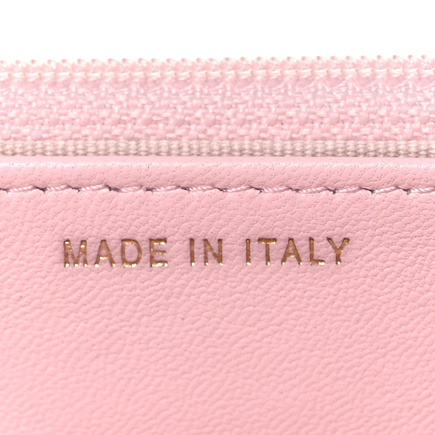 Lambskin Quilted Trendy Chain CC Wallet On Chain WOC Light Pink