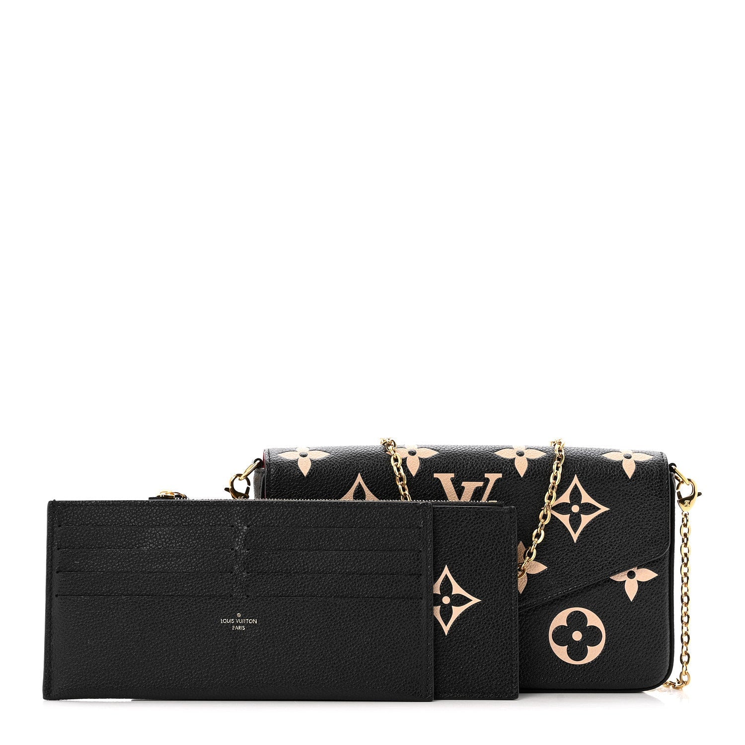 Empreinte Monogram Giant Felicie Pochette Black Beige
