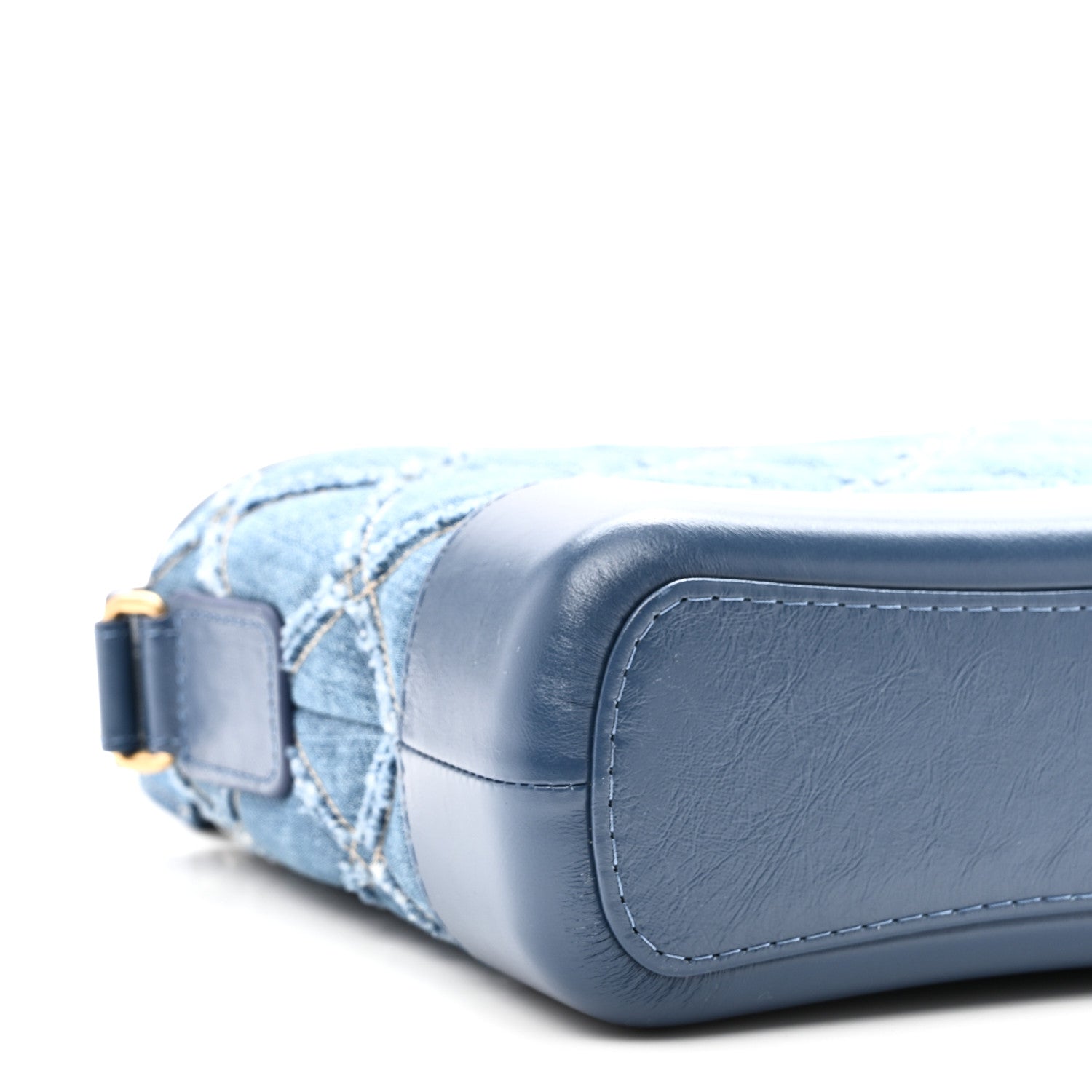 Denim Calfskin Small Gabrielle Hobo Blue