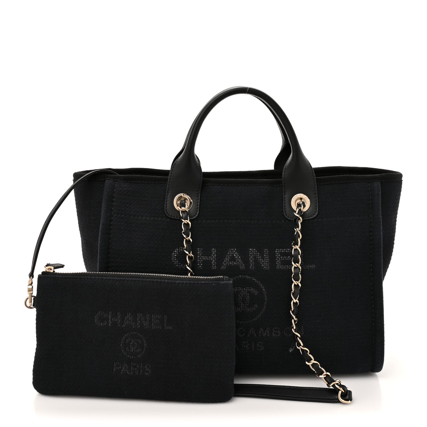 Mixed Fibers Small Deauville Tote Black