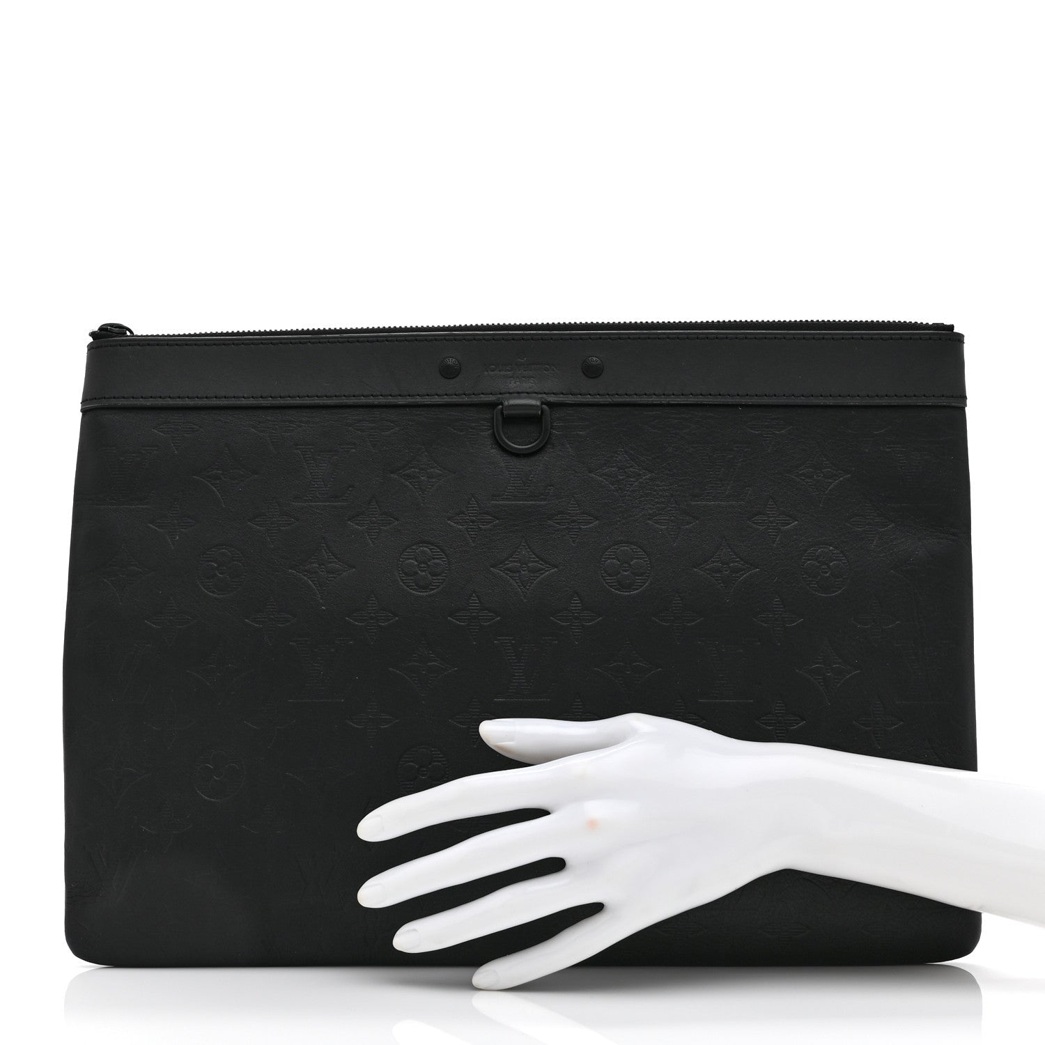 Calfskin Monogram Shadow Discovery Pochette Black