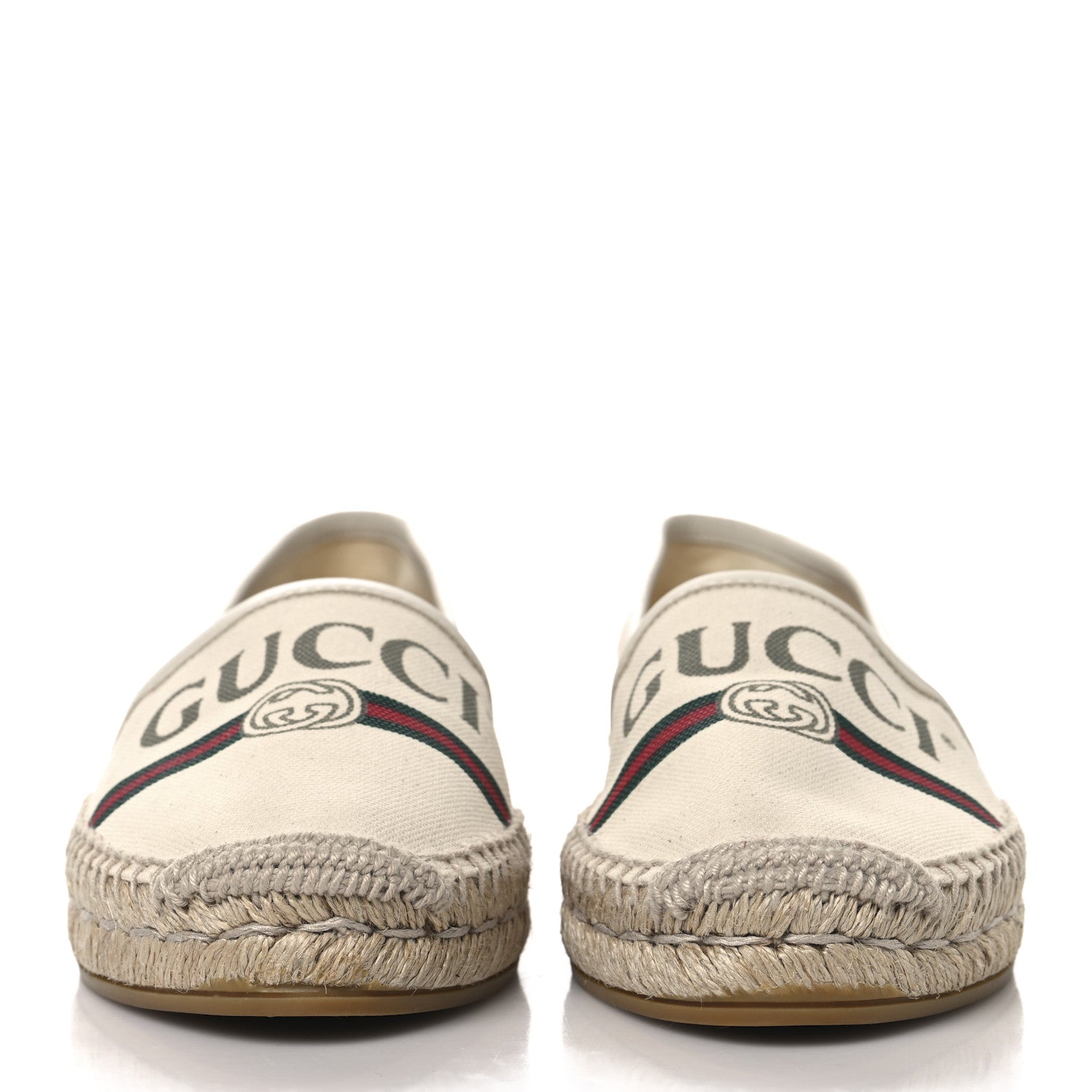 Canvas Logo Espadrilles 36 Greggio White