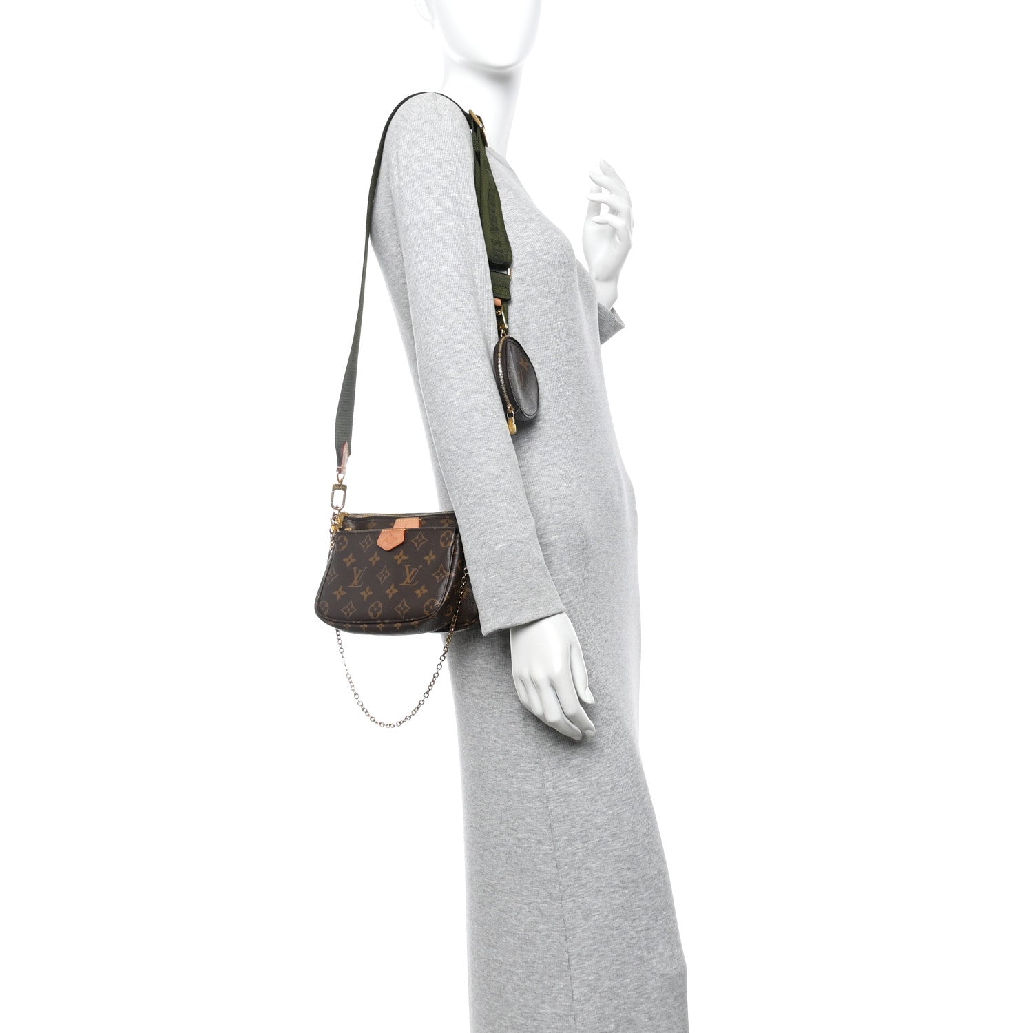 Monogram Multi Pochette Accessories Kaki