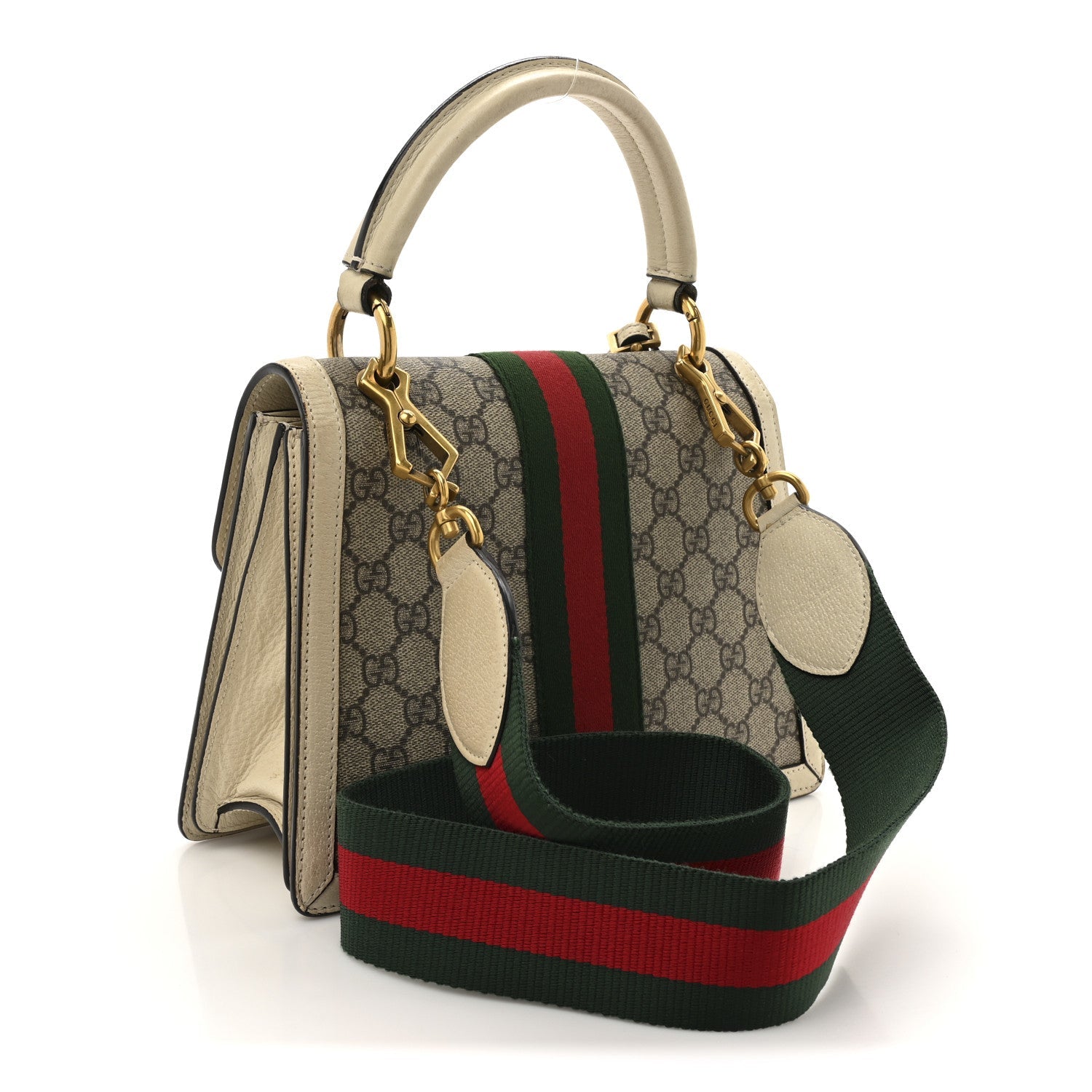 GG Supreme Monogram Small Queen Margaret Top Handle Bag White