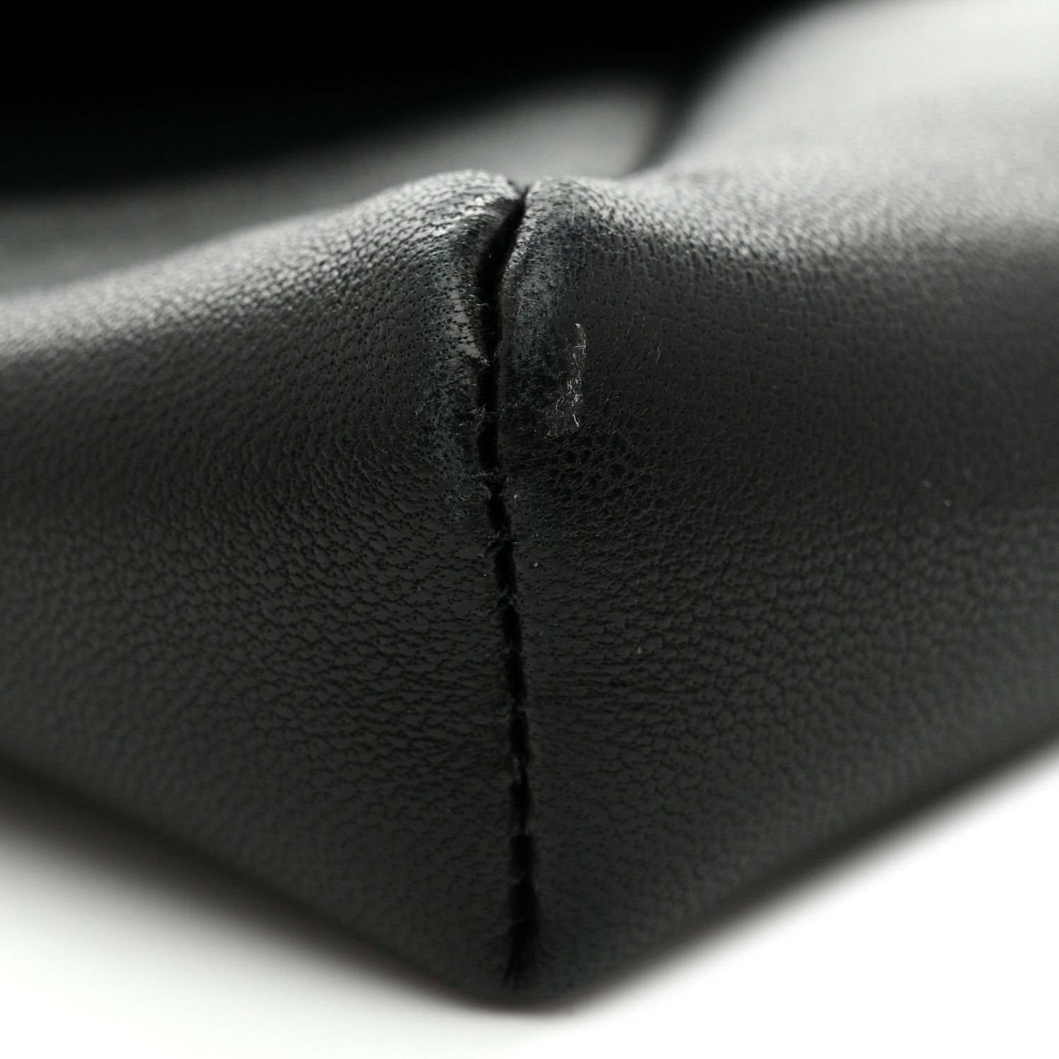 Lambskin Small Cassandre Envelope Pouch Black