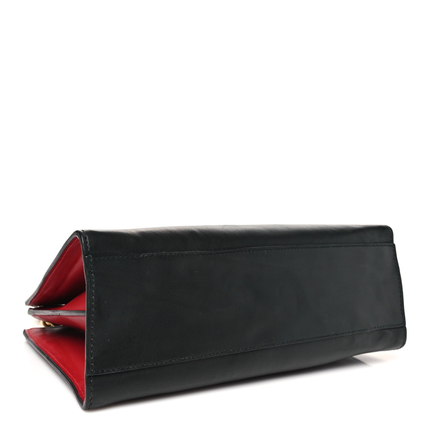 Nappa Bamboo Web Small Nymphaea Top Handle Bag Black