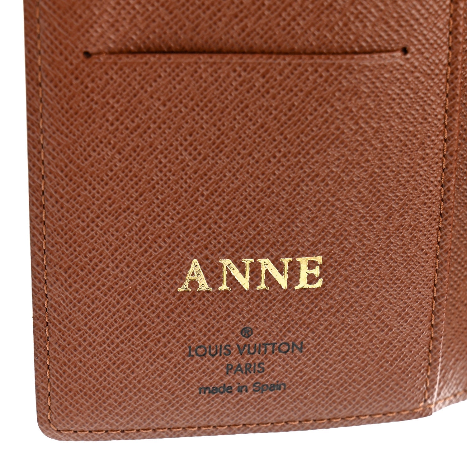 Monogram Pocket Agenda Cover