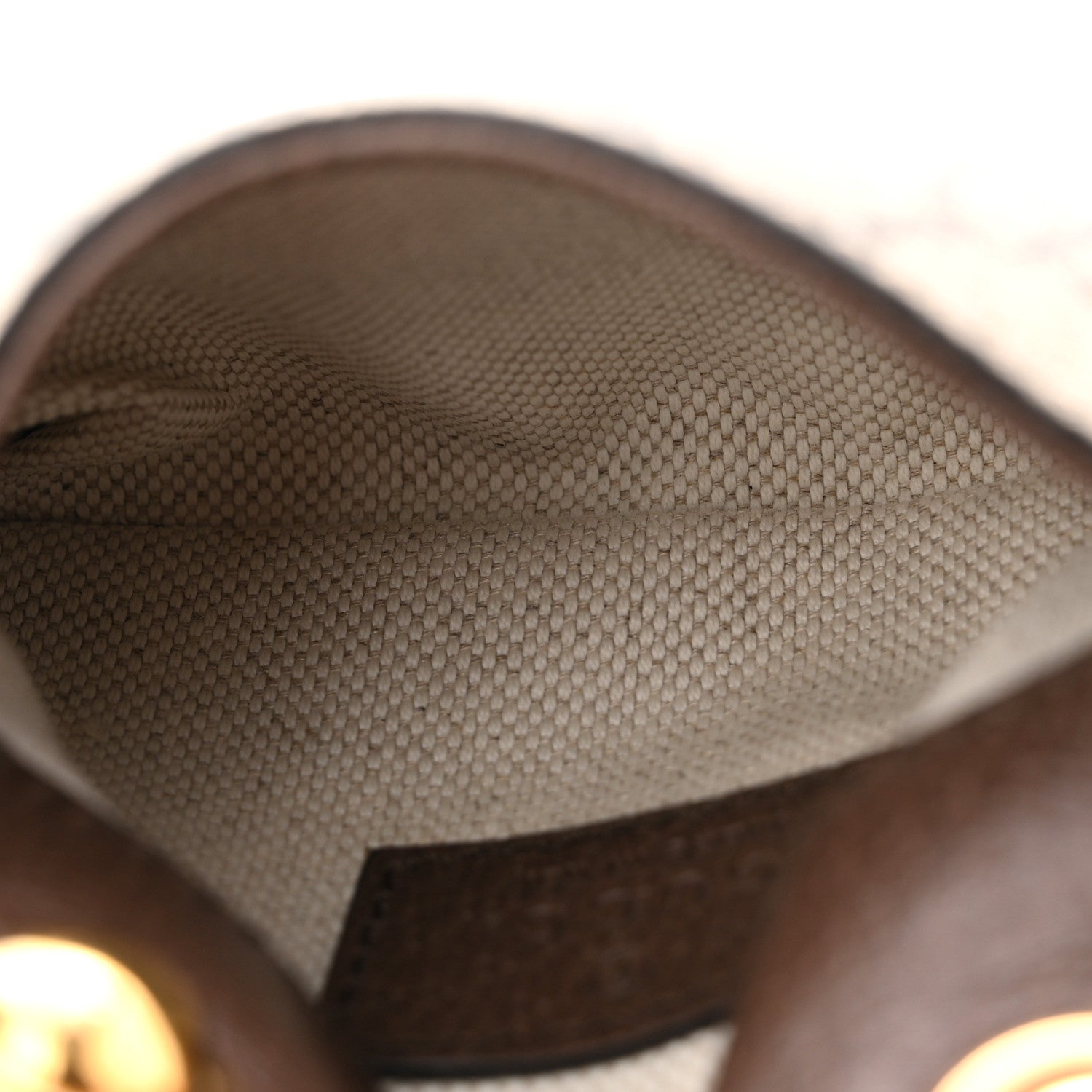 GG Supreme Monogram Textured Dollar Calfskin Blondie Card Case Wallet with Strap Beige Ebony New Acero