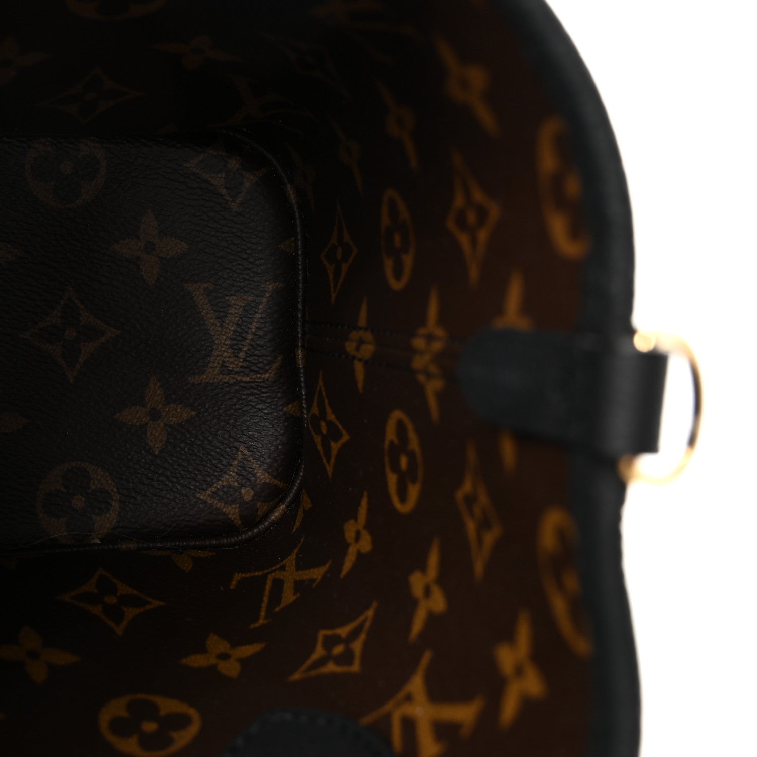 Monogram Neverfull Inside Out Bandouliere BB Black