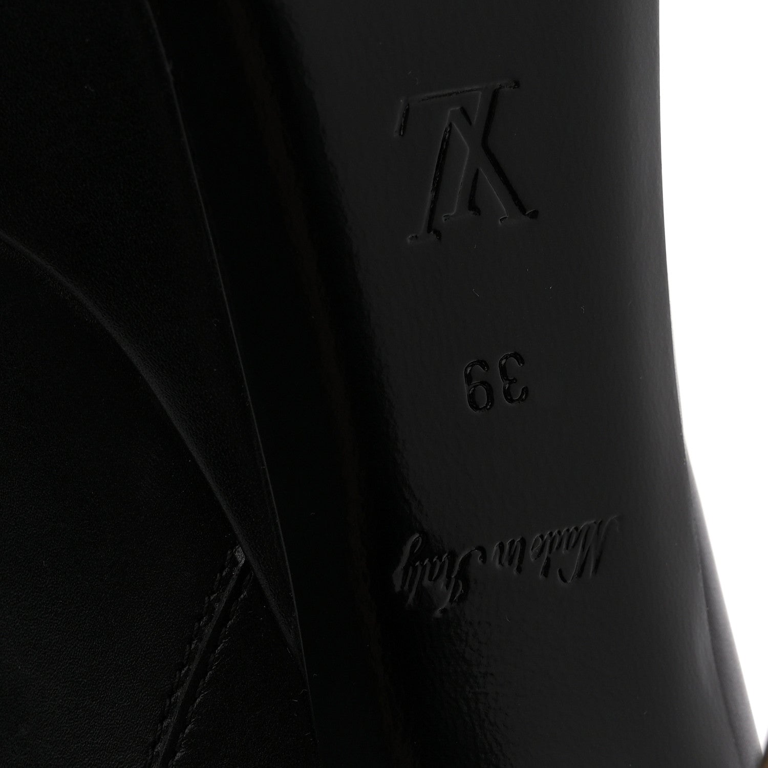 Soft Calfskin Monogram Afterglow Platform Ankle Boots 39 Black