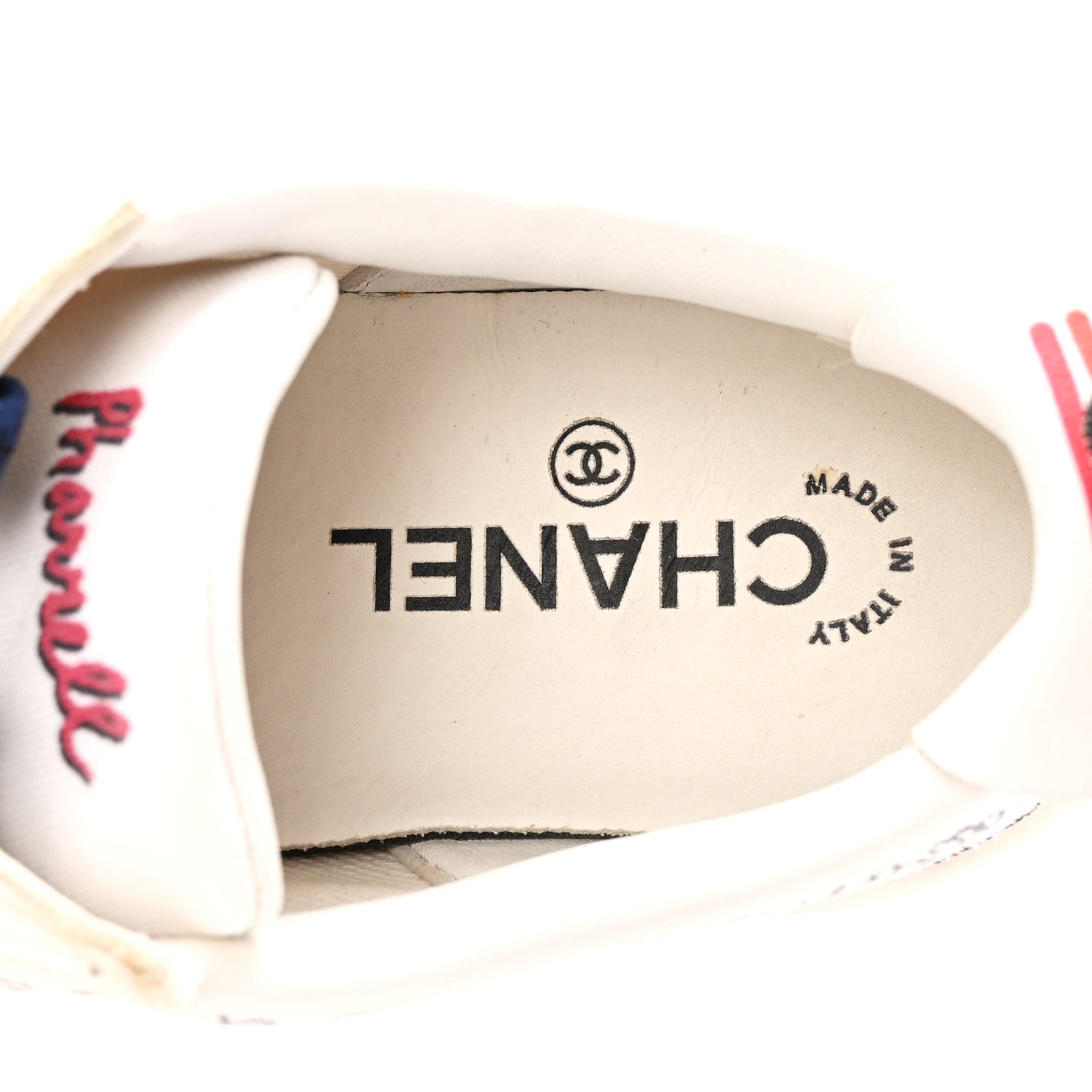 X PHARRELL WILLIAMS Canvas Womens Sneakers 38 White Multicolor
