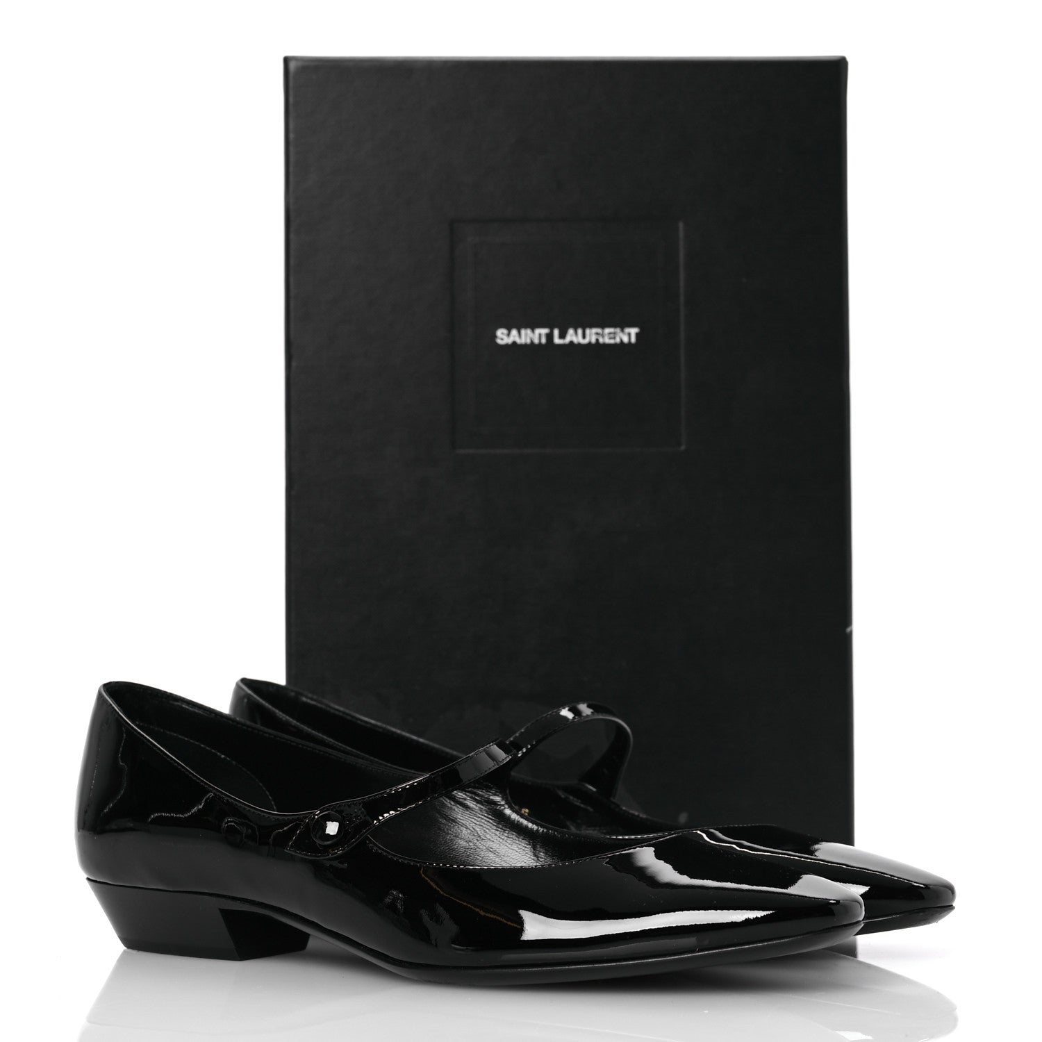 Patent Calfskin Sixtine 20 Pumps 40 Black