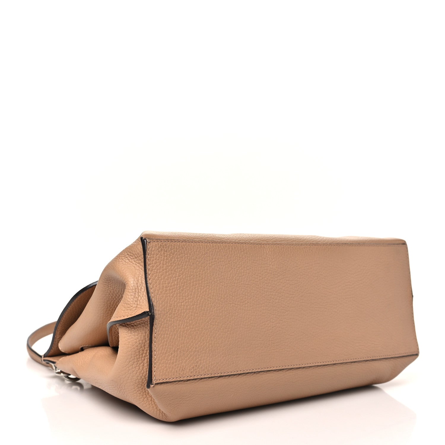 Cellarius Calfskin Small Bamboo Daily Top Handle Bag Camelia