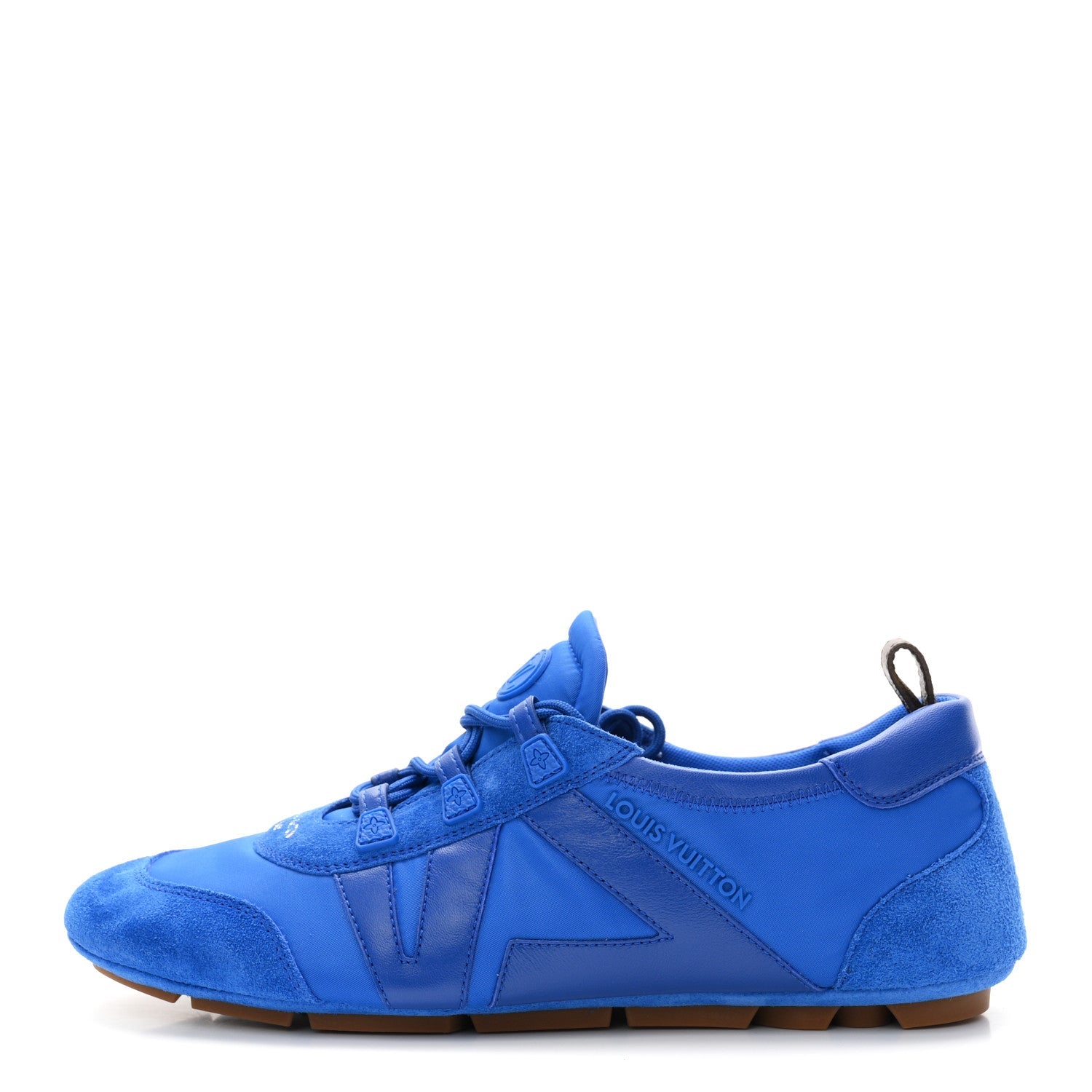 Suede Calfskin LV Sneakerina 39.5 Electric Blue