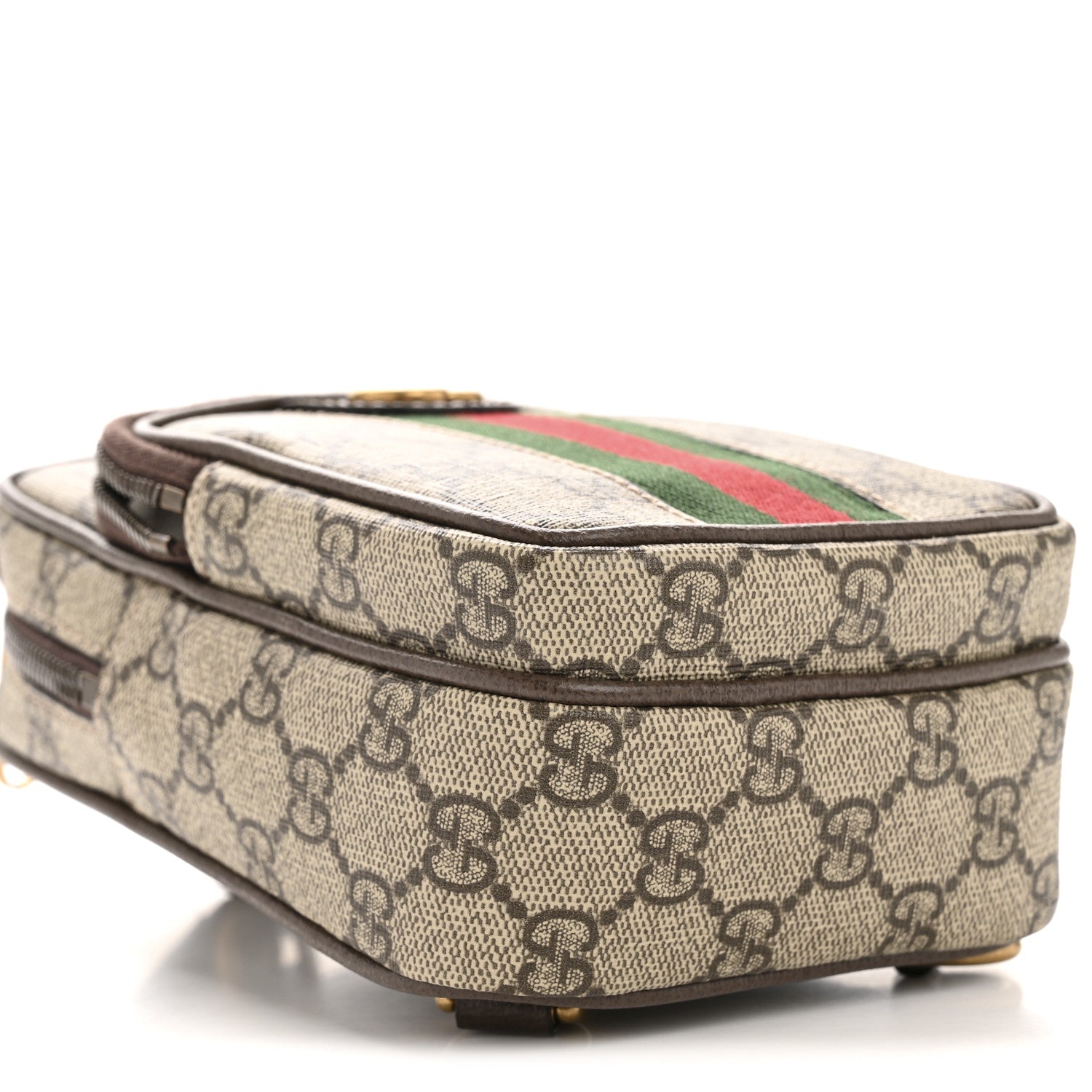 GG Supreme Monogram Web Mini Ophidia Messenger Brown