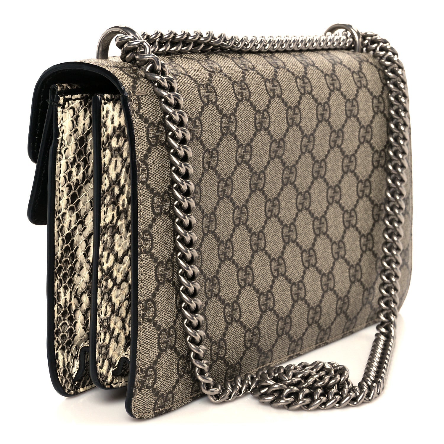 GG Supreme Monogram Elaphe Elephant Embroidered Small Dionysus Shoulder Bag
