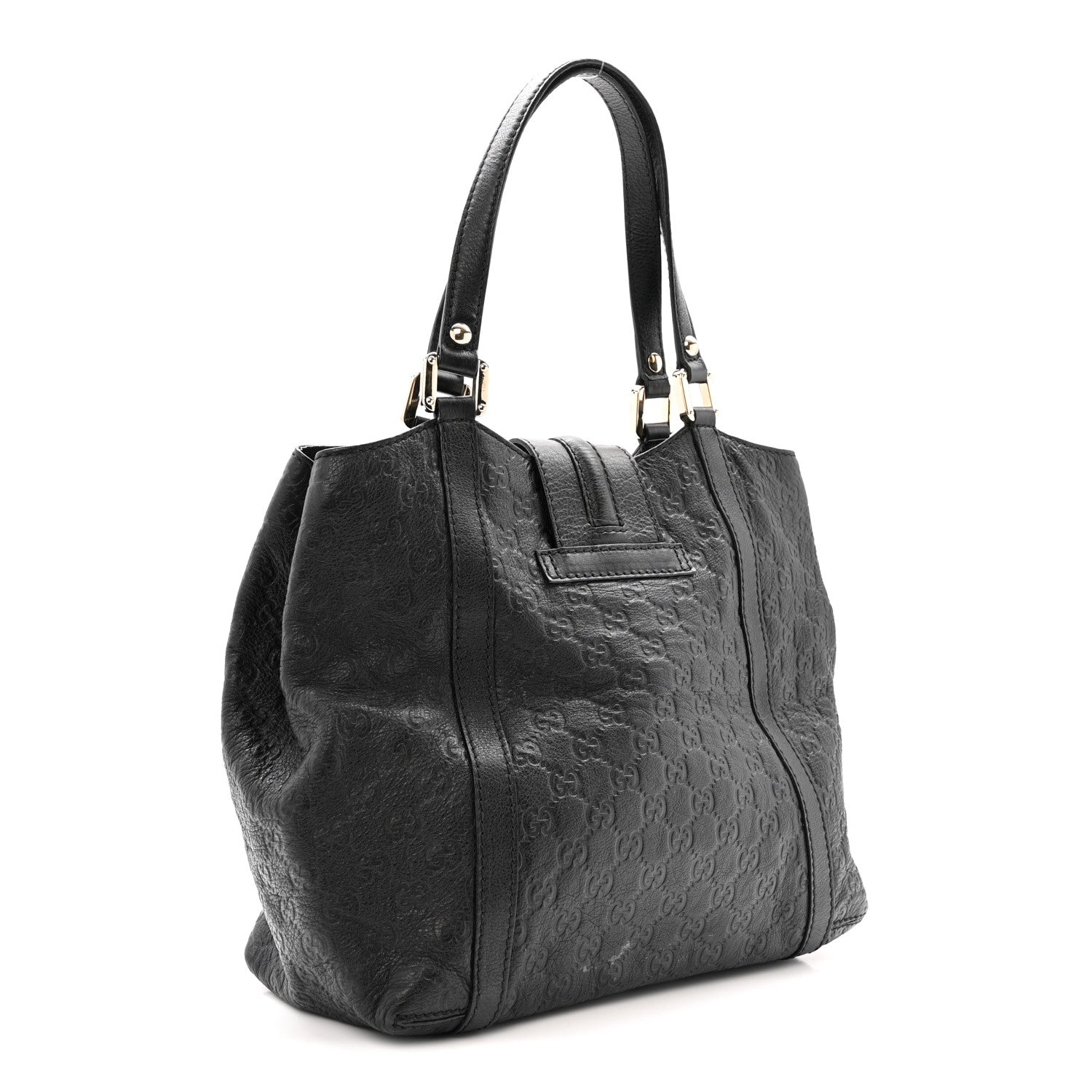 Guccissima Medium New Ladies Tote Black