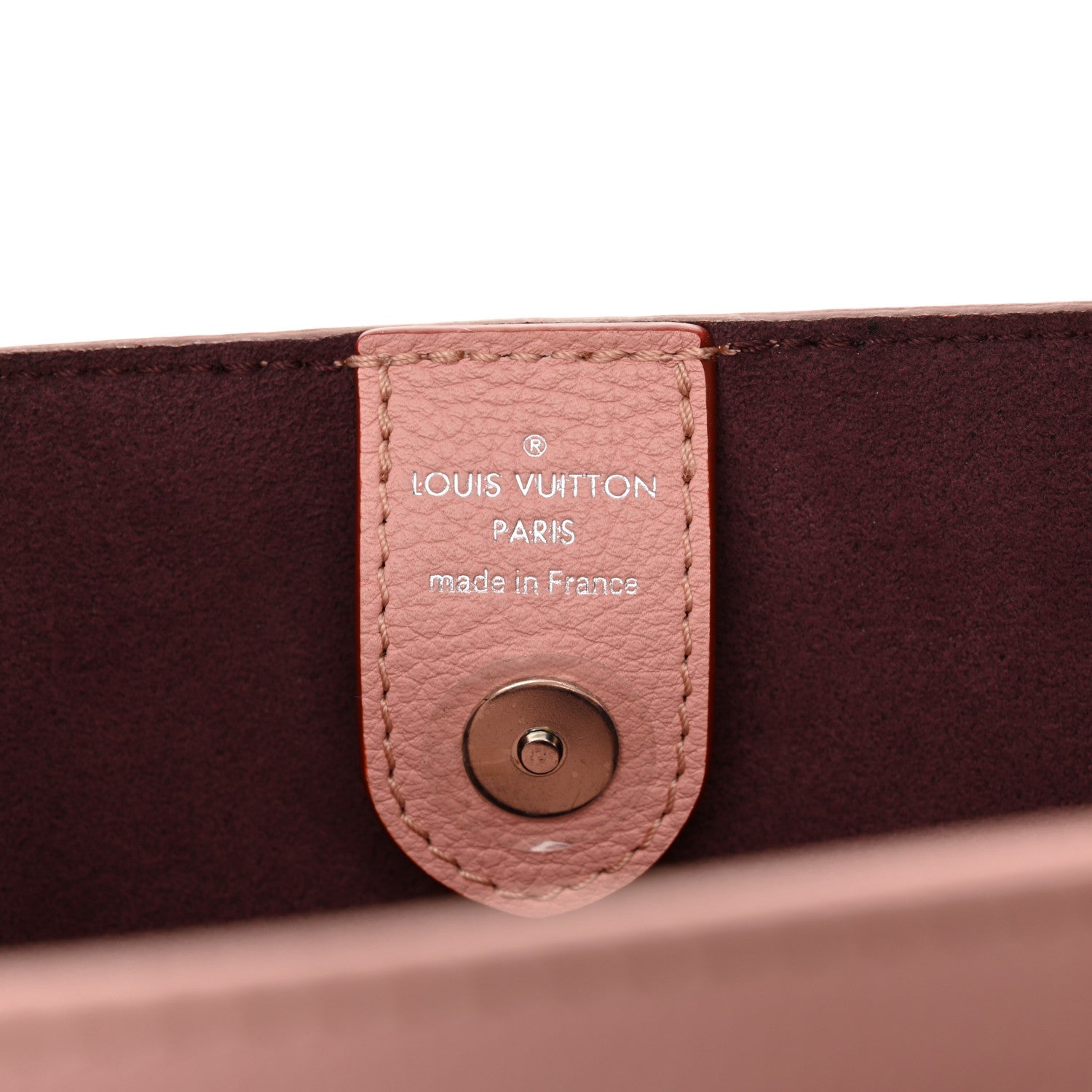 Calfskin Lockmeto Rose Poudre