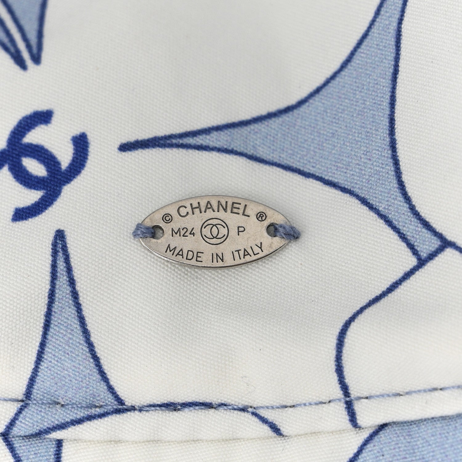 Denim Sequin Reversible Bucket Hat Blue
